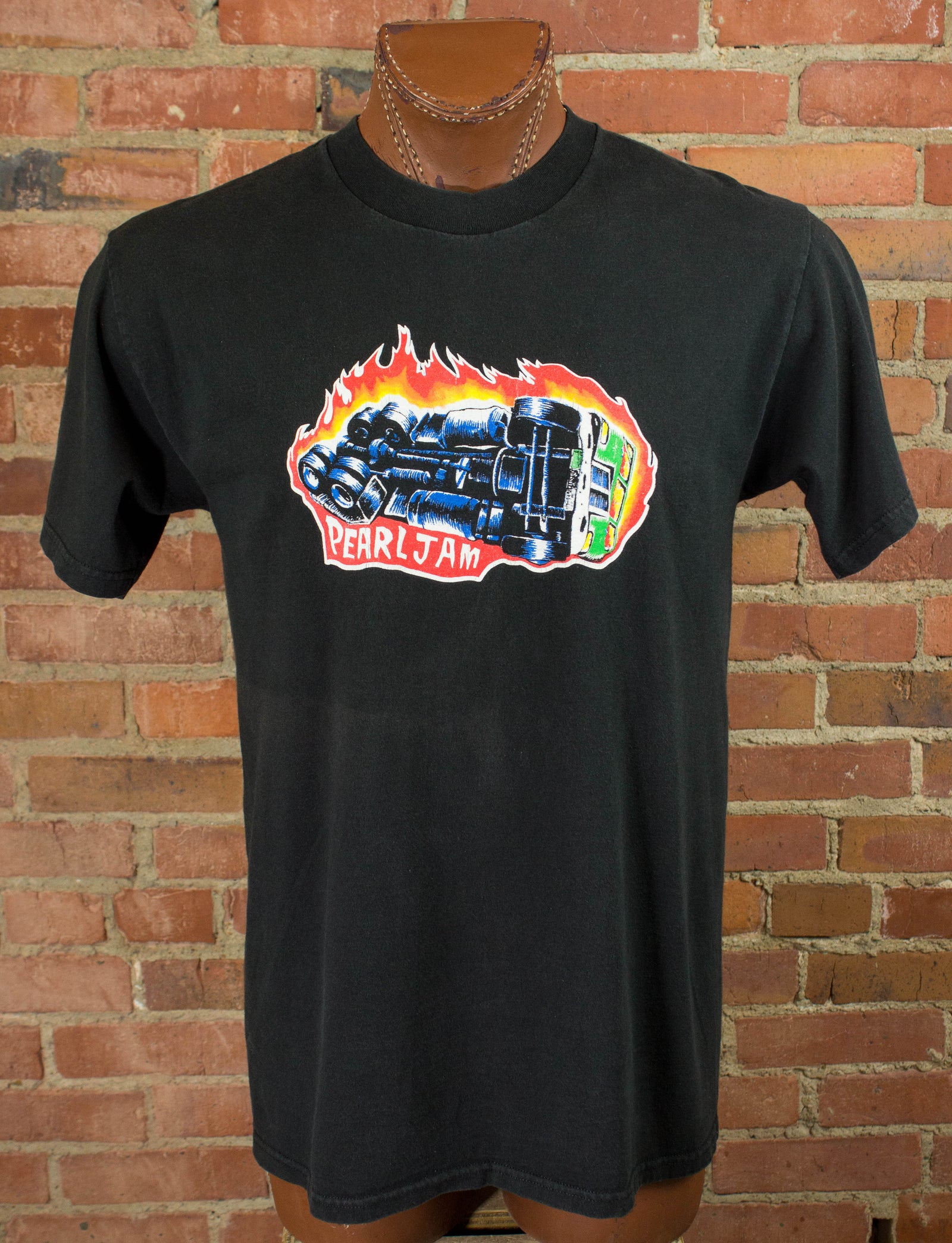 90s Nightmare Truck Tragedy Black Concert T Shirt Unisex Lar – Black Shag Vintage