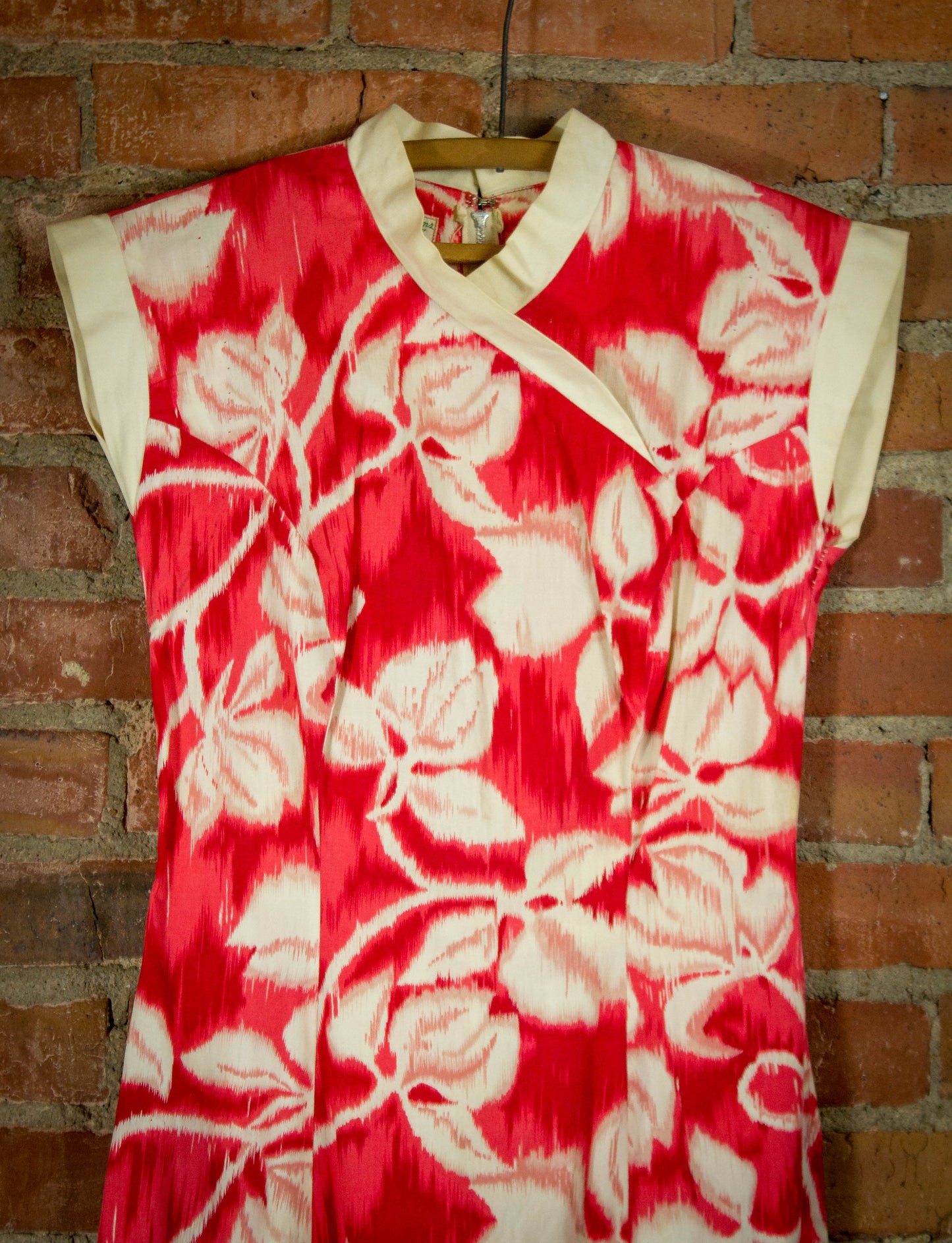 Vintage 50s Sun Fashions Of Hawaii Orchid Dress Small