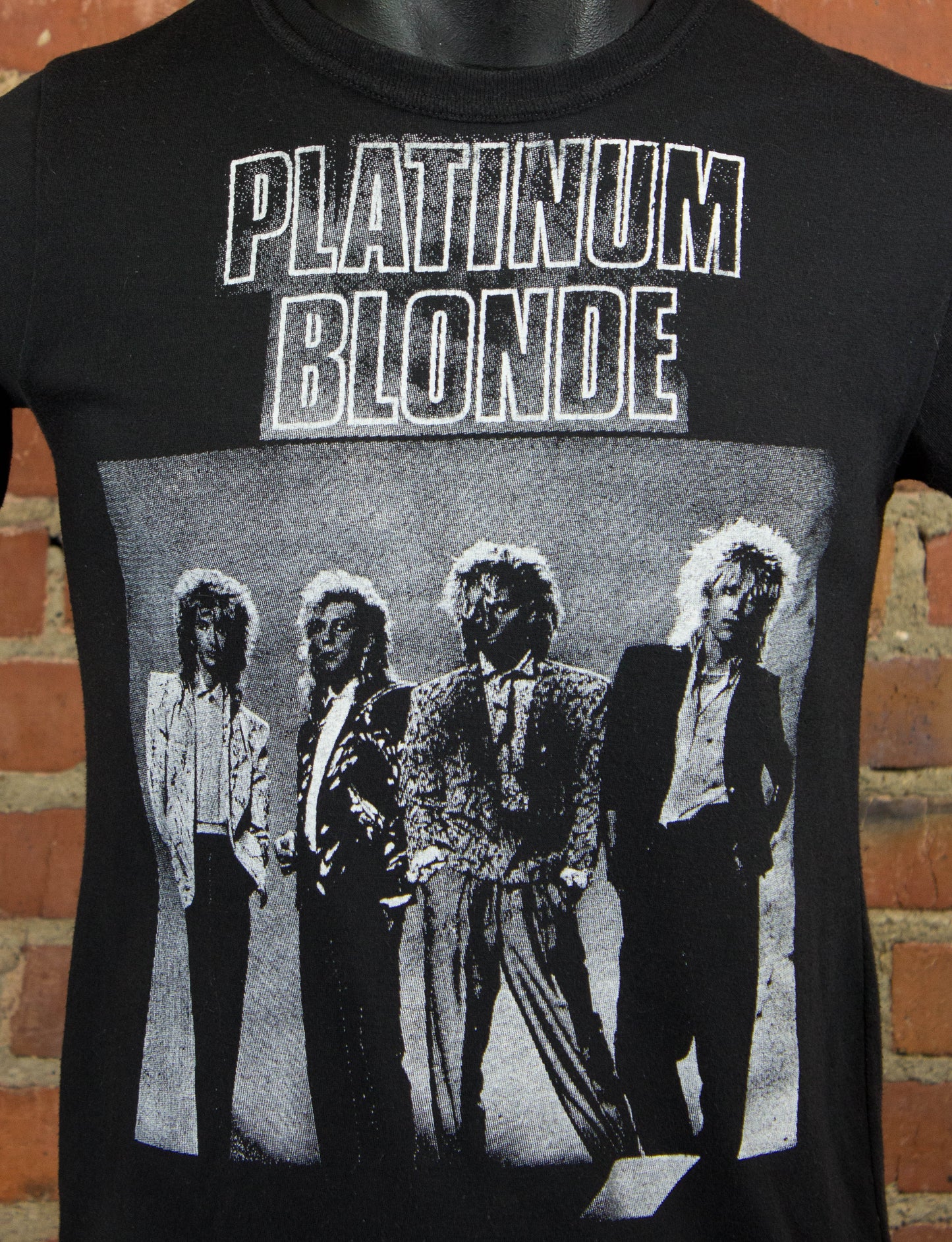 Platinum Blonde 80s Black Parking Lot Bootleg Concert T Shirt Unisex Small