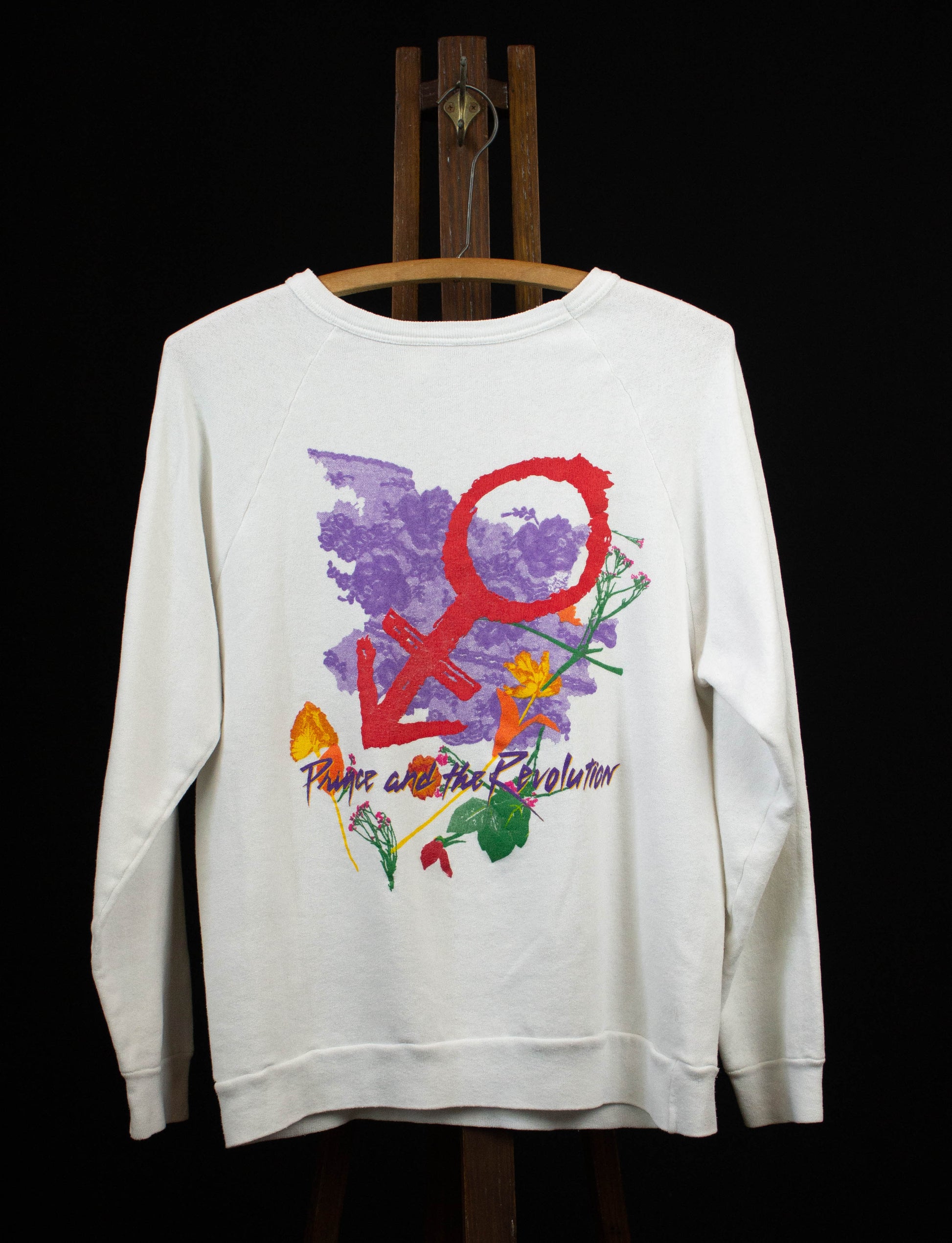 Vintage Prince and the Revolution 1984 World Tour White Sweatshirt Small/Medium