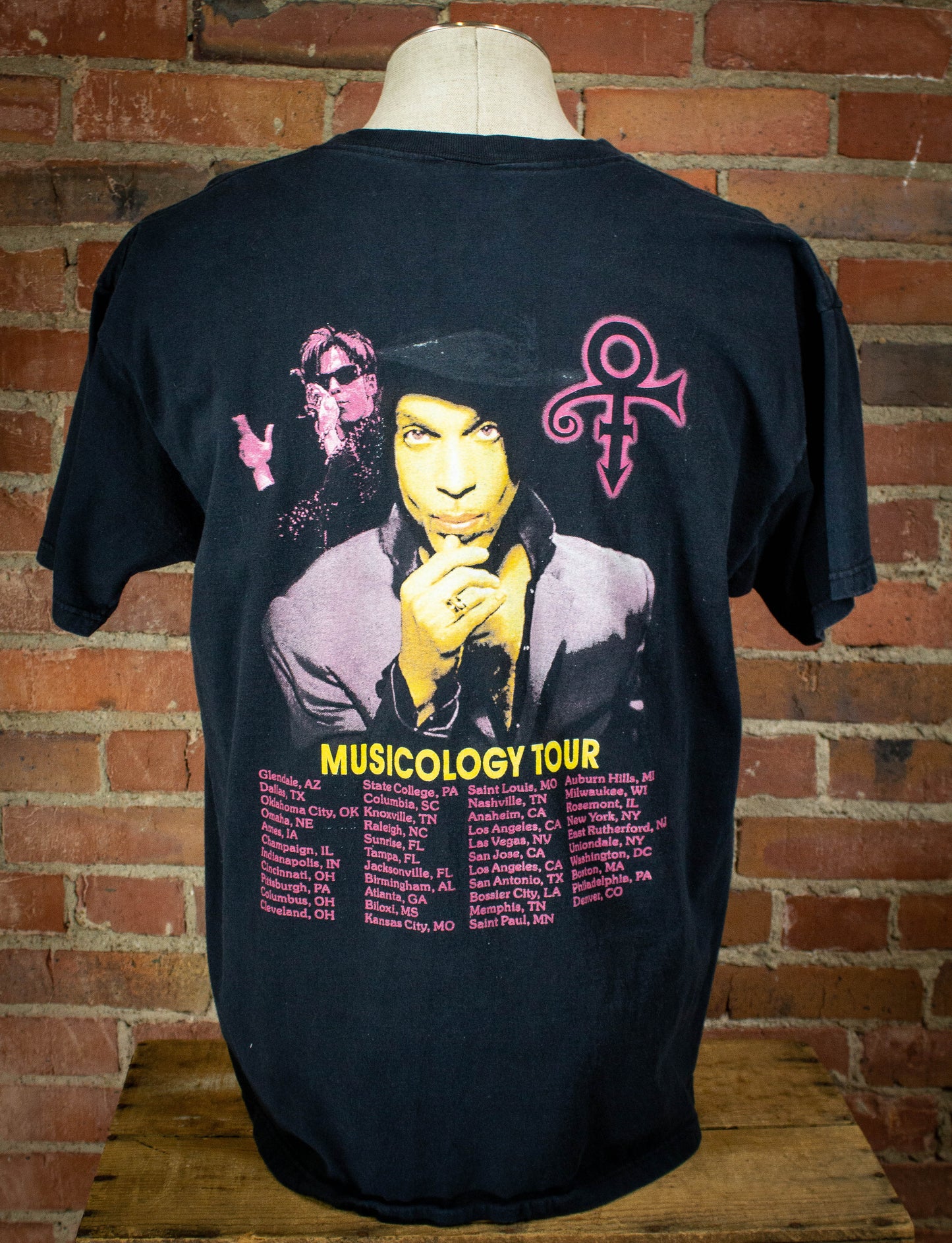 Vintage Prince Musicology Tour 2004 Black Unisex XL