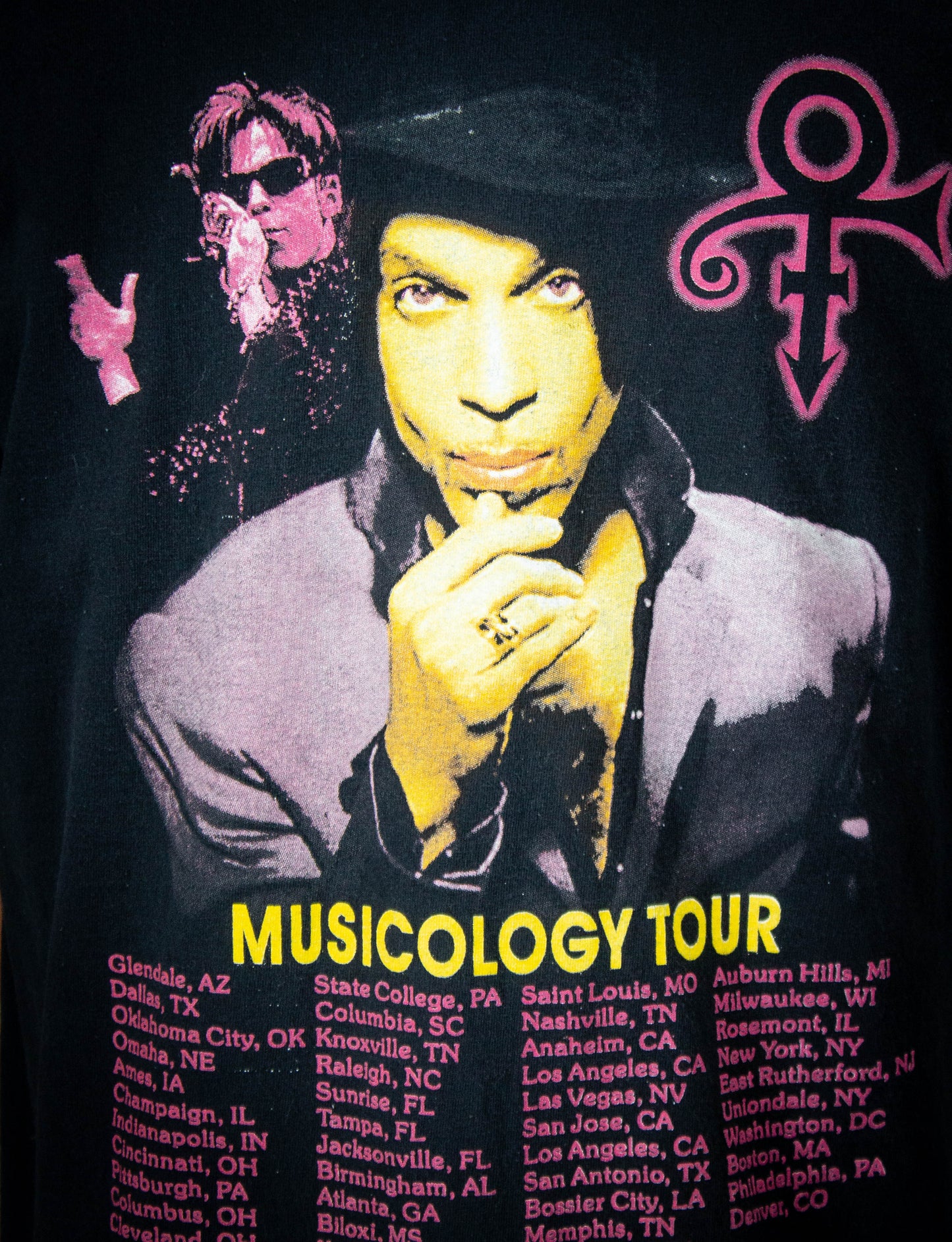 Vintage Prince Musicology Tour 2004 Black Unisex XL