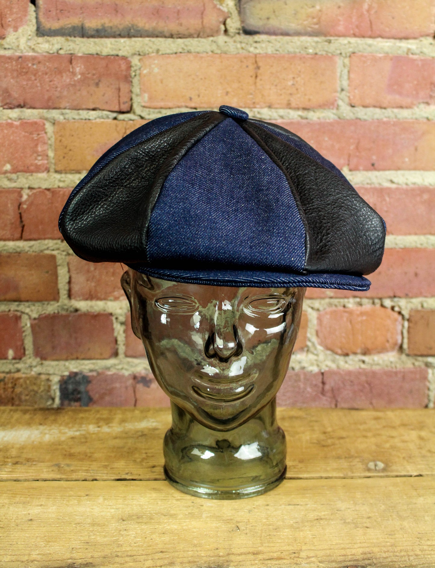 Denim & Leather Floppy Hat Custom Collab with BSV Handmade In TN