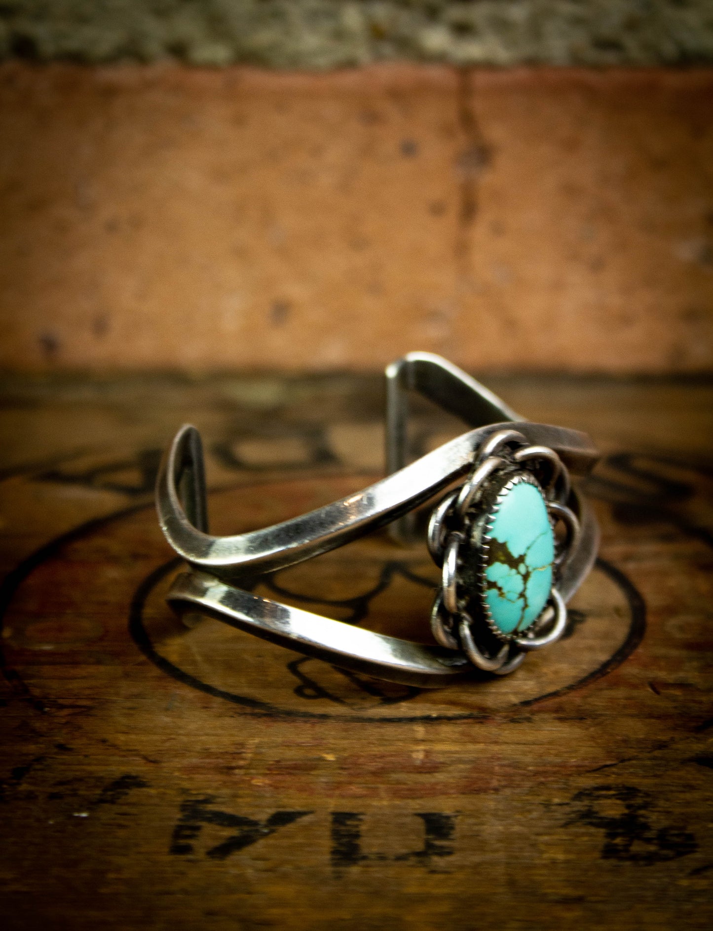 Vintage Silver and Turquoise Cuff Bracelet