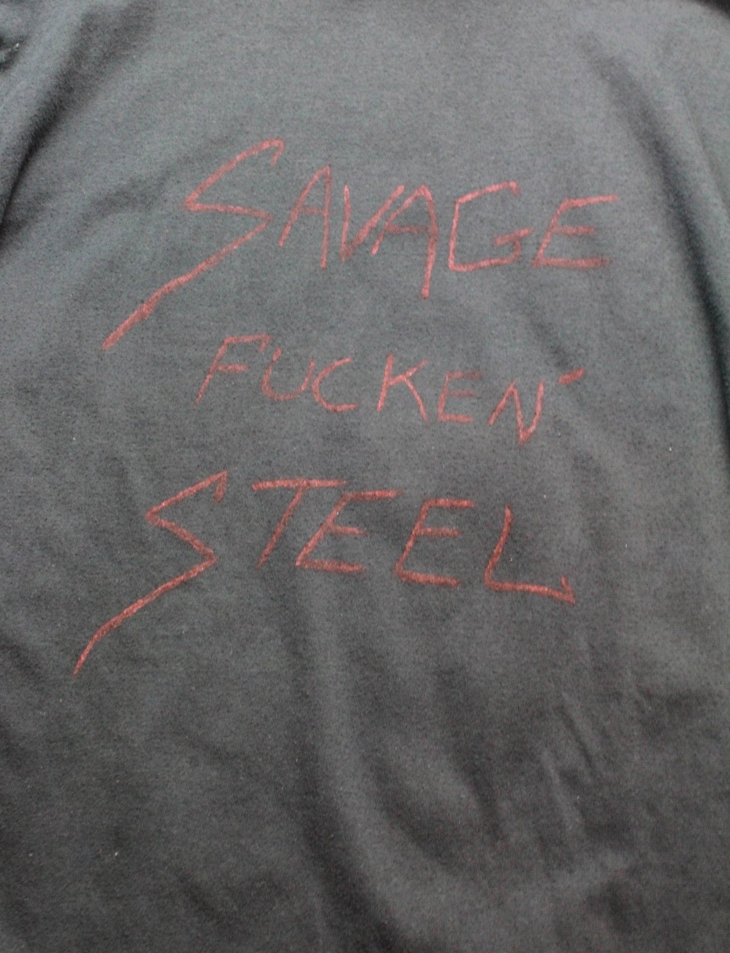 Vintage Savage Steel Concert T Shirt 80's Skull Unisex Medium