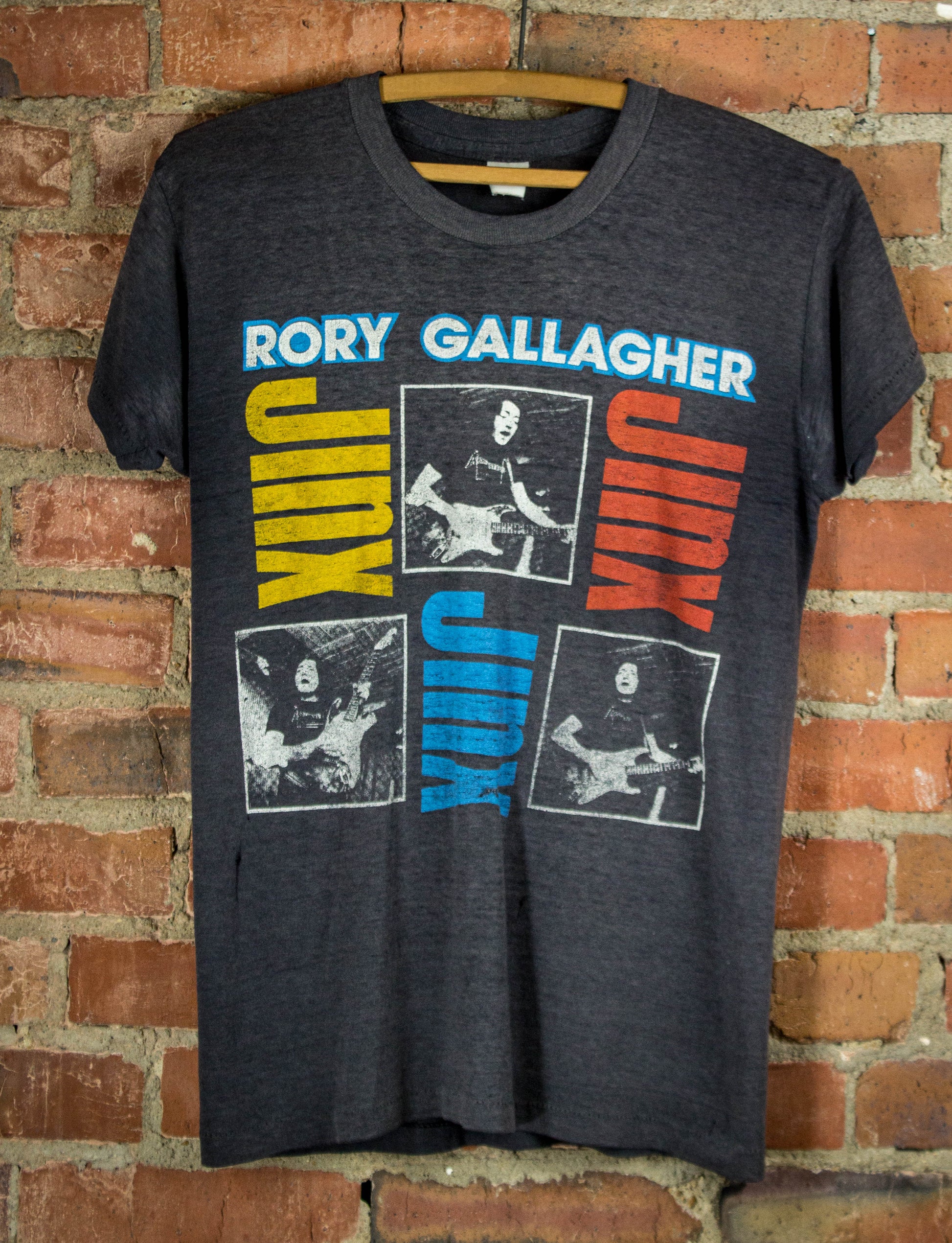 Vintage Rory Gallagher 1982-83 Jinx American Tour Black Concert T Shirt Small