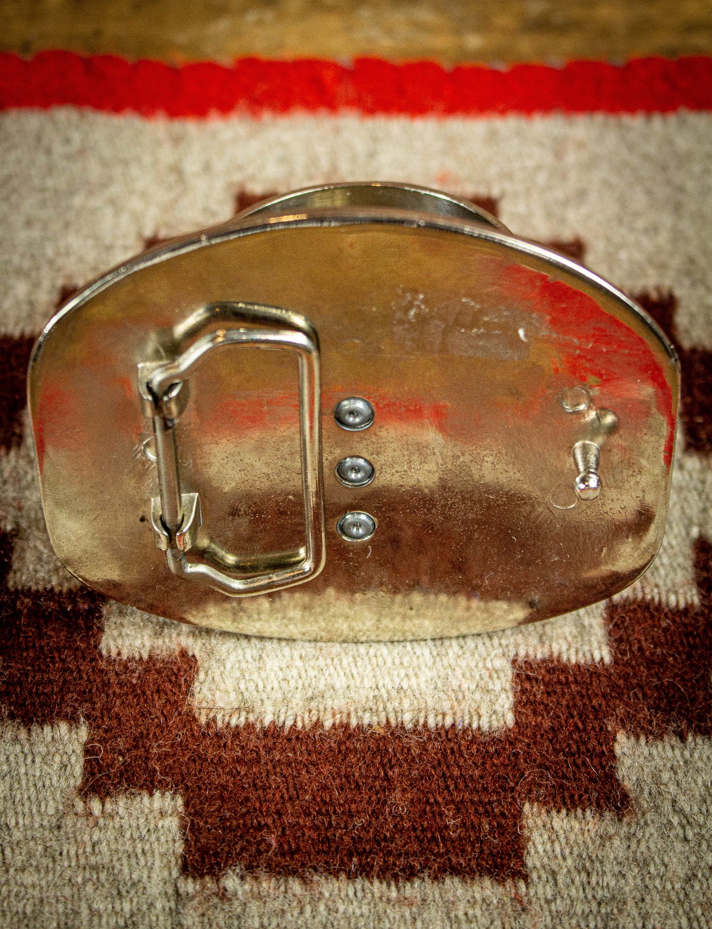 Vintage Stainless Steel Shot Glass Belt Buckle