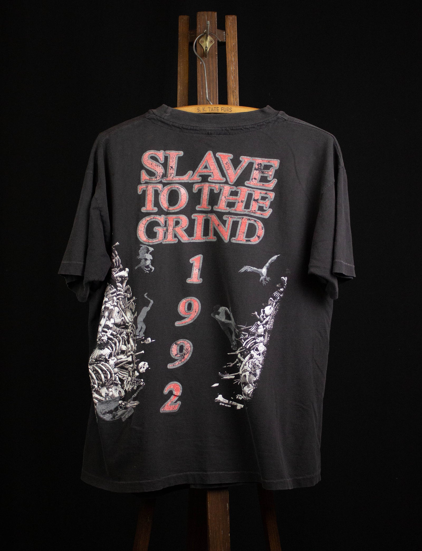 Vintage Skid Row Slave to the Grind 1992 Concert T Shirt Black Large