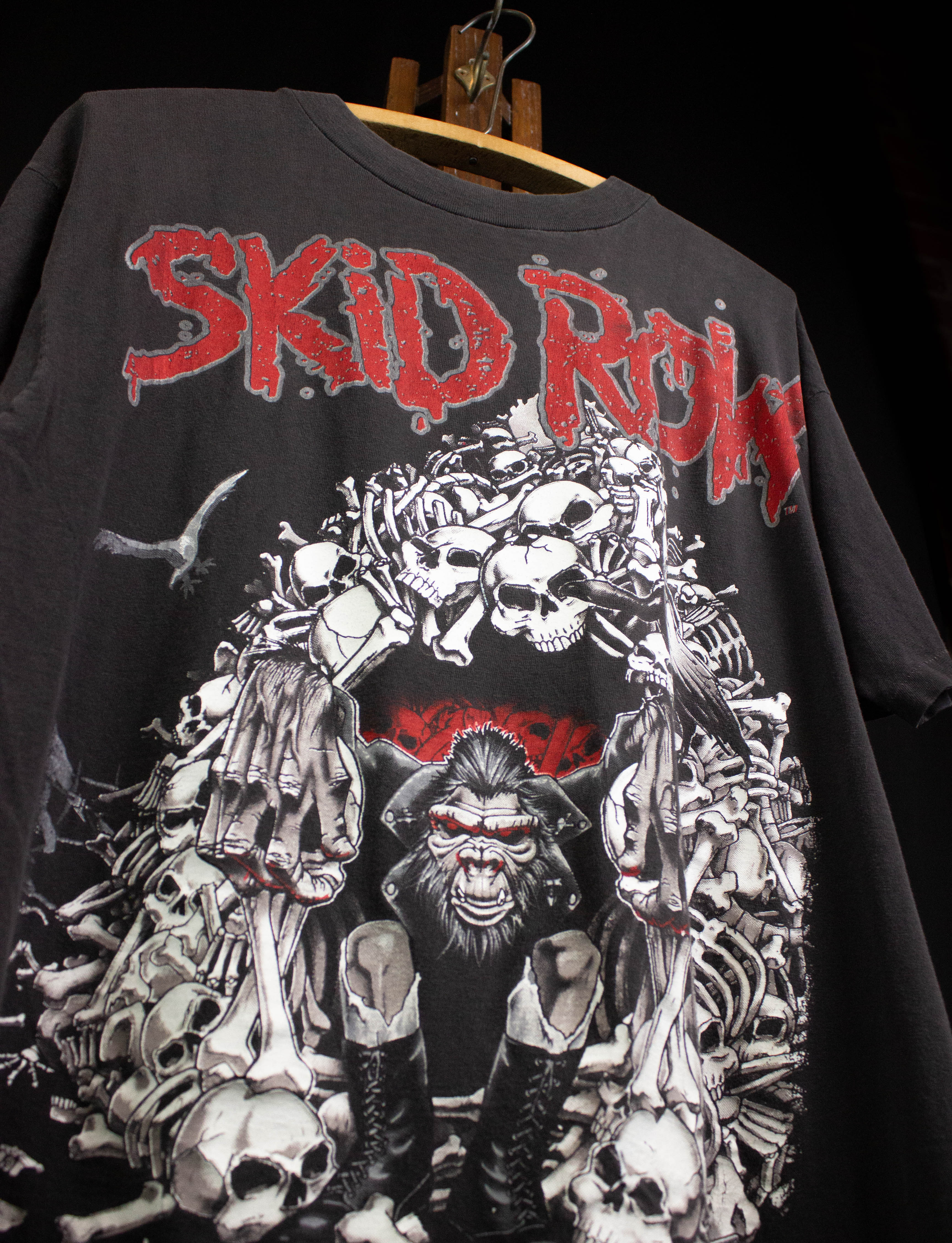 Vintage Skid Row Slave to the Grind 1992 Concert T Shirt Black