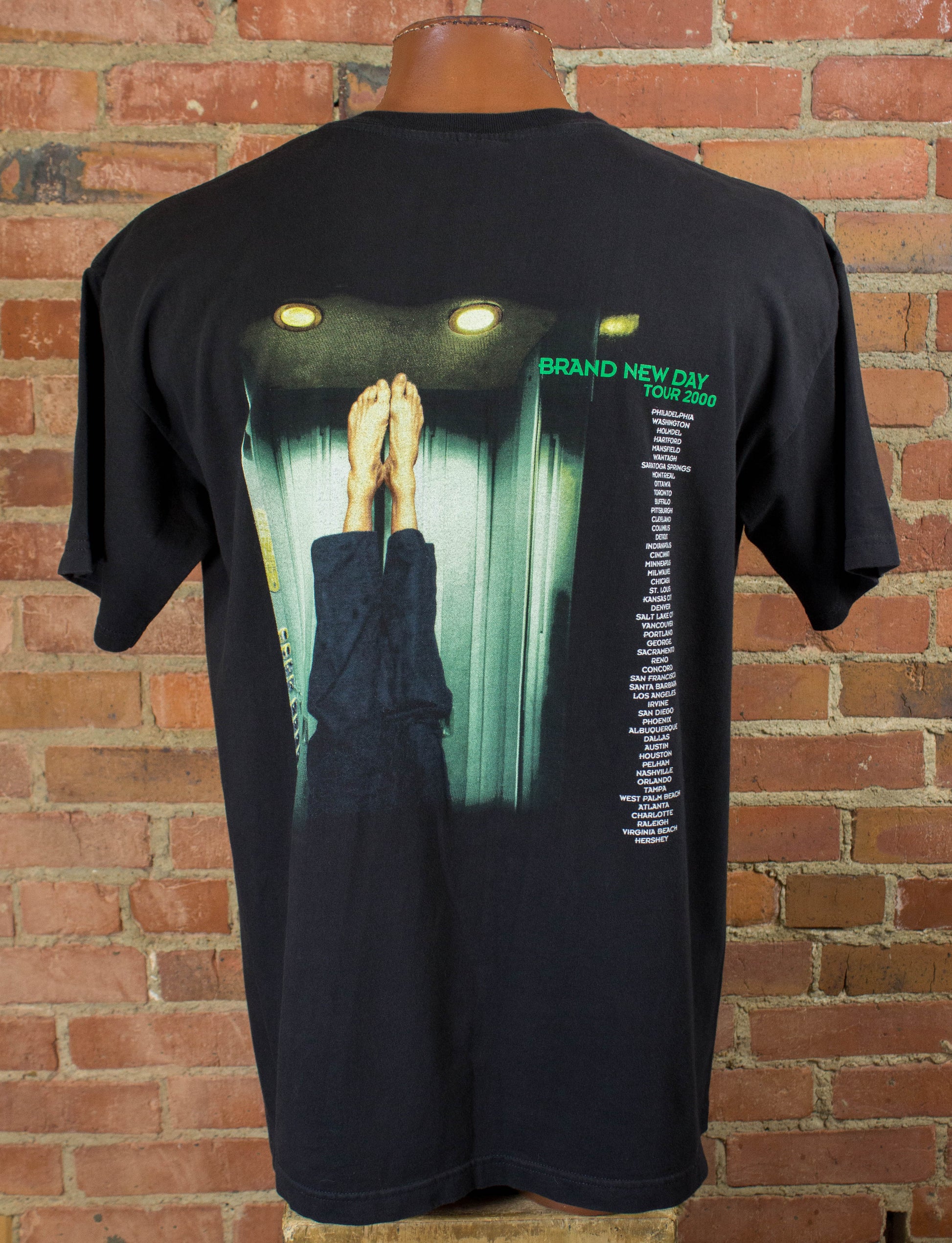 Vintage Sting 2000 Brand New Day Tour Black Concert T Shirt Unisex XL