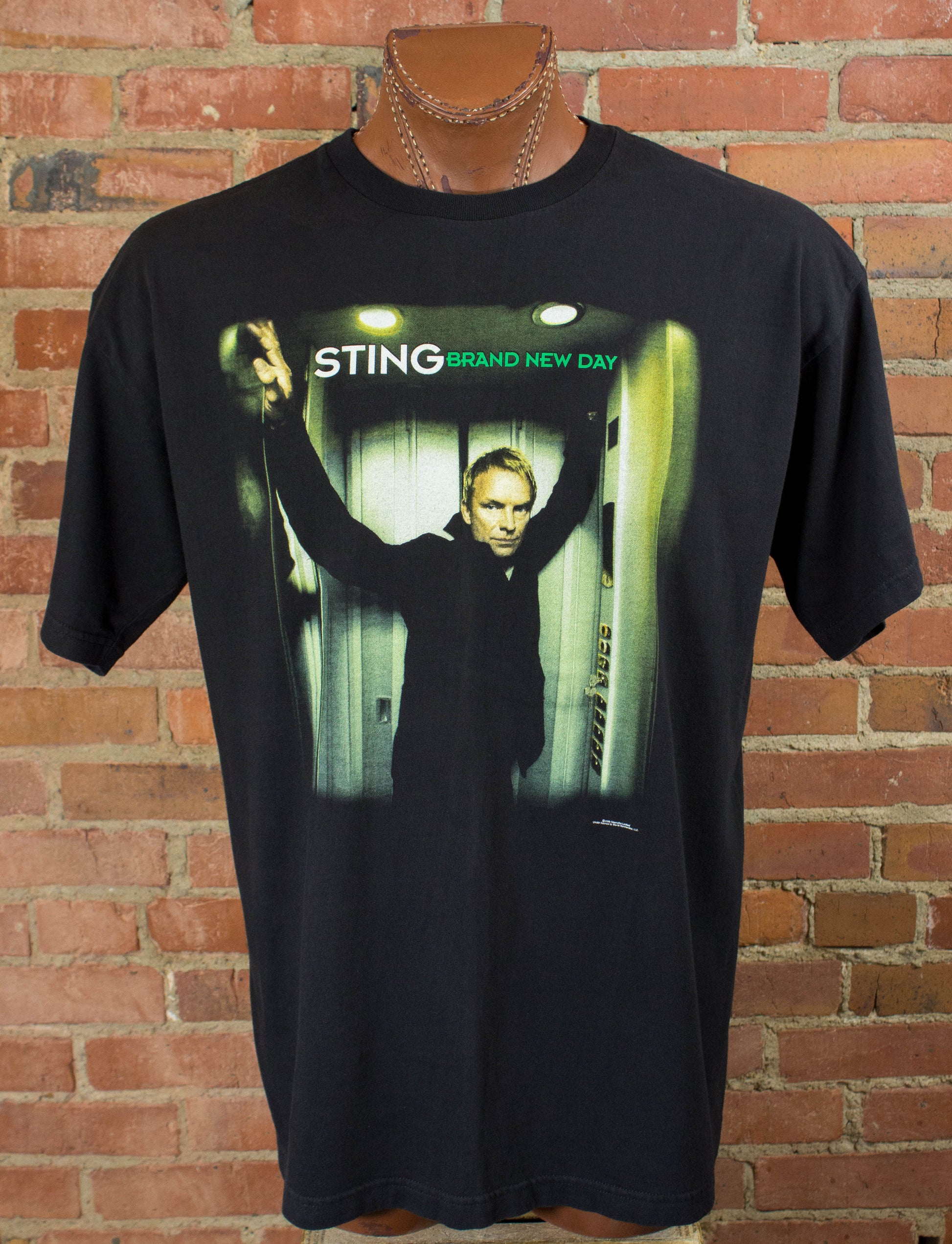 Vintage Sting 2000 Brand New Day Tour Black Concert T Shirt Unisex XL