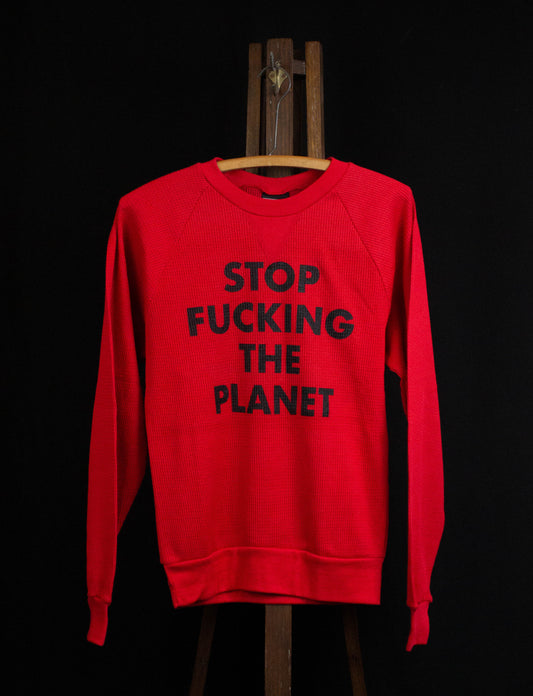 Stop Fucking The Planet Thermal Red Medium