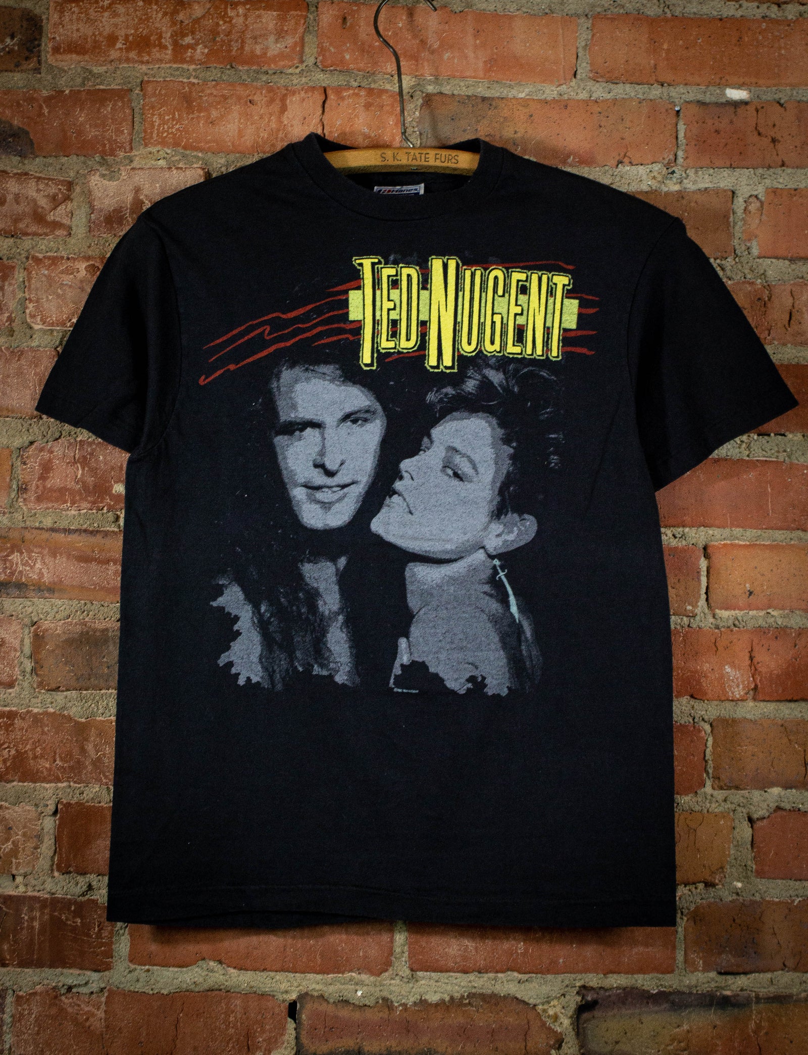 Vintage 1986 Ted Nugent Little Miss Dangerous Tour Concert T Shirt S/M ...