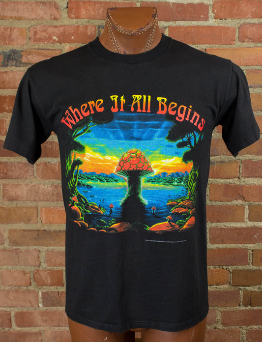 The Allman Brothers Band 1994 Where It All Begins Mushroom Black Concert T Shirt Unisex Medium