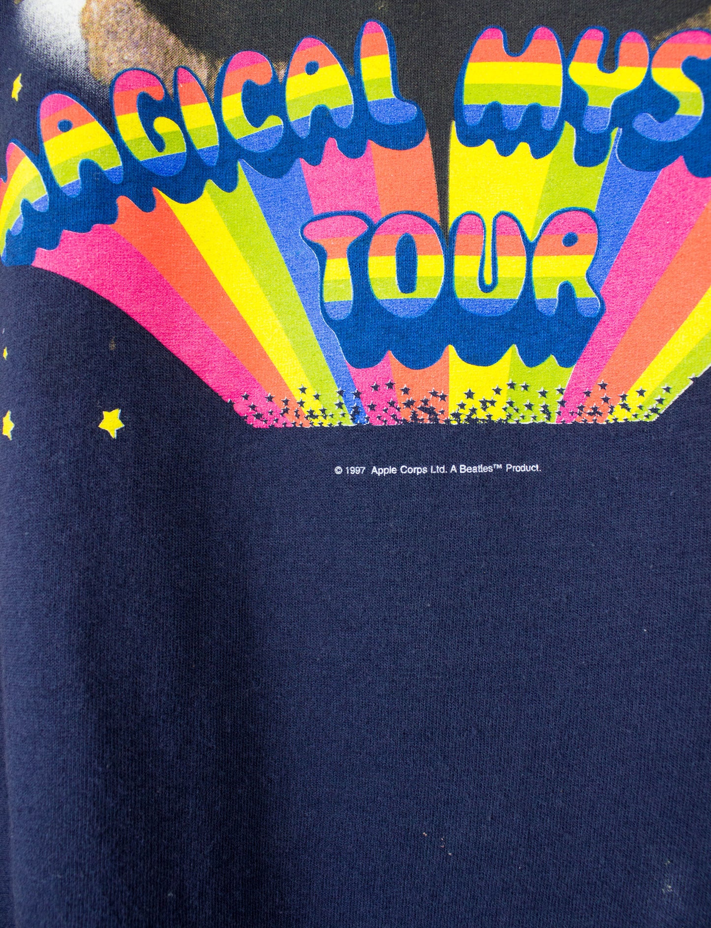 The Beatles 1997 Magical Mystery Tour The Thirteen Club Navy Blue Concert T Shirt Unisex XL