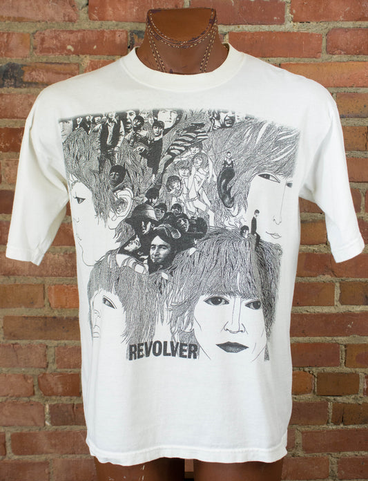 The Beatles 1998 Revolver Album Cover The 13 Club White Concert T Shirt Unisex Large