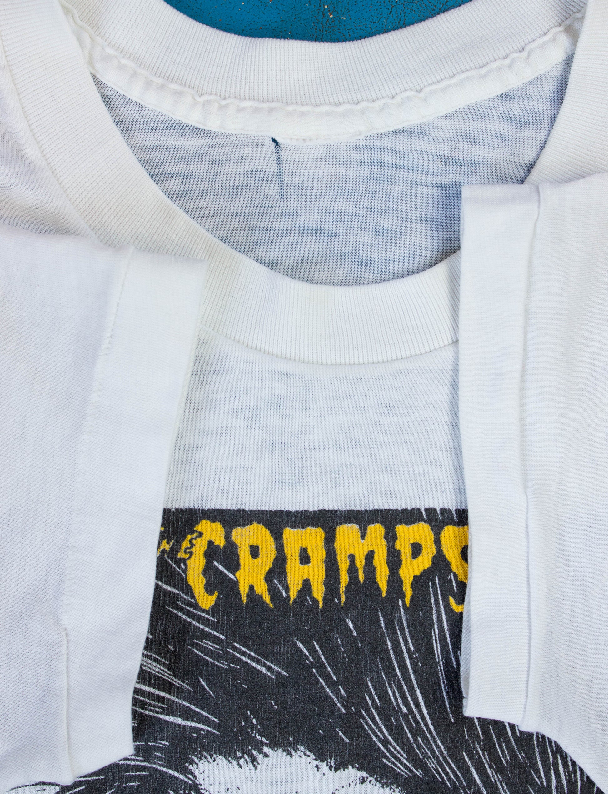 The Cramps 80s Bad Music For Bad People White Concert T Shirt