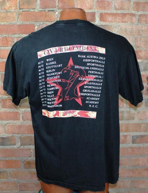 Vintage Sisters Of Mercy Concert T Shirt 1993 Overbombing Tour Unisex Extra Large 