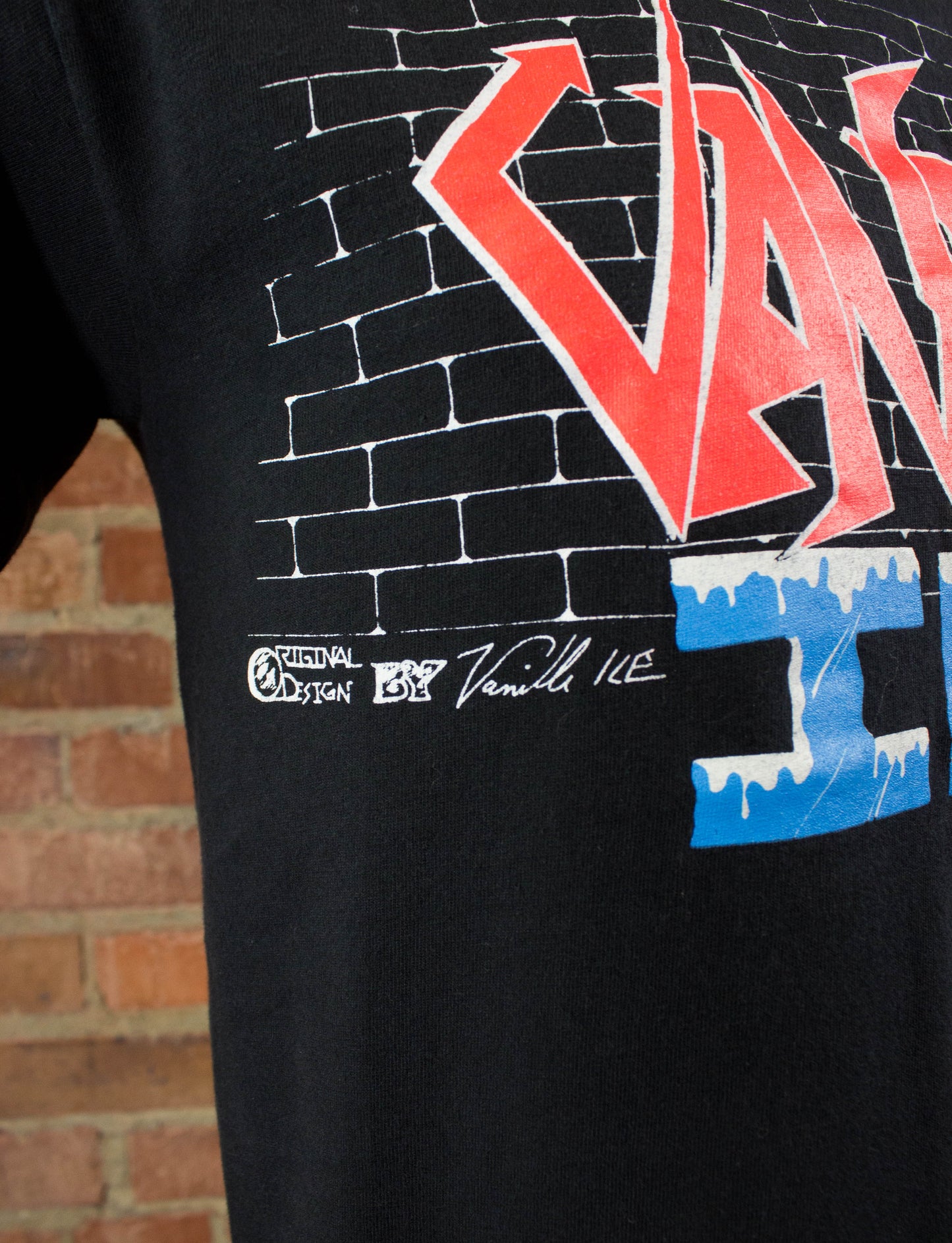Vanilla Ice 1990 Ice Ice Baby To The Extreme Tour Black Rap Tee Concert T Shirt Unisex Medium