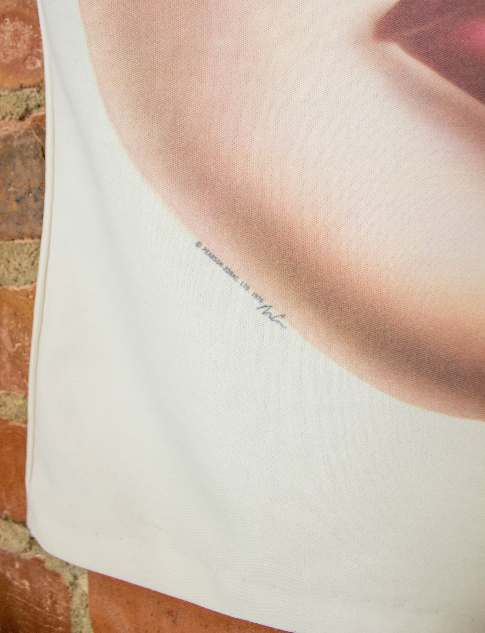 Vintage 1976 Body Language Air Brushed Sleeveless Polyester Graphic T Shirt Unisex Medium-Large