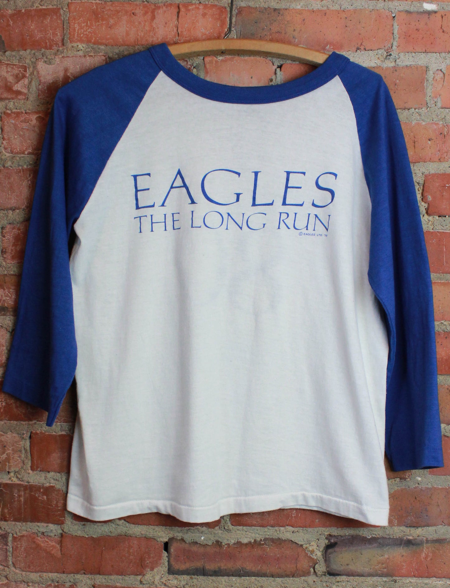 Vintage 1980 Eagles Concert T Shirt The Long Run Tour Raglan Jersey M