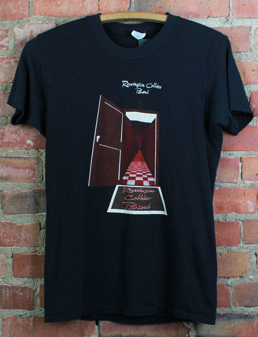 Vintage 1981 Rossington Collins Concert T Shirt World Tour Black Unisex Small/XS