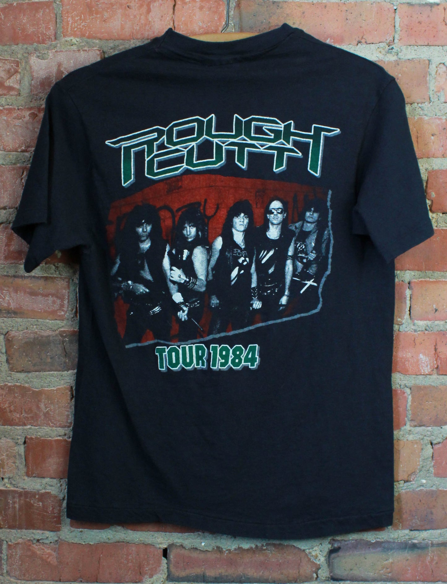 Vintage 1984 Rough Cutt Concert T Shirt Cut Your Heart Out Tour Black Unisex Small