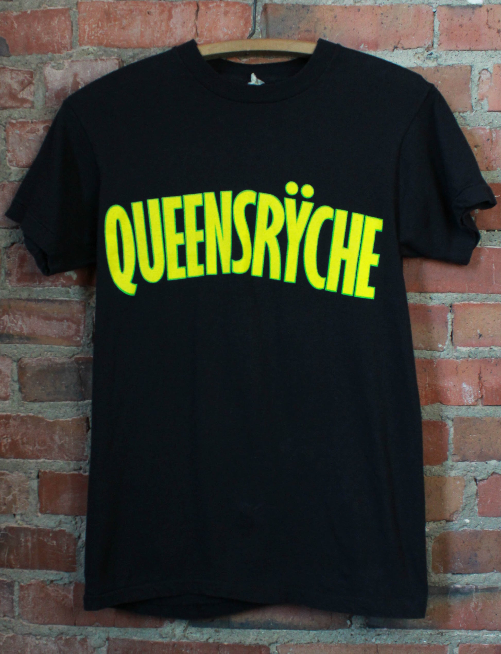 Vintage 1985 Queensryche Concert T Shirt The Warning Tour Black Unisex Small/XS
