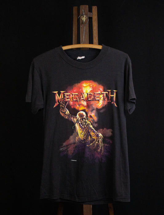 Vintage 1987 Megadeth Definition Concert T Shirt Black Medium