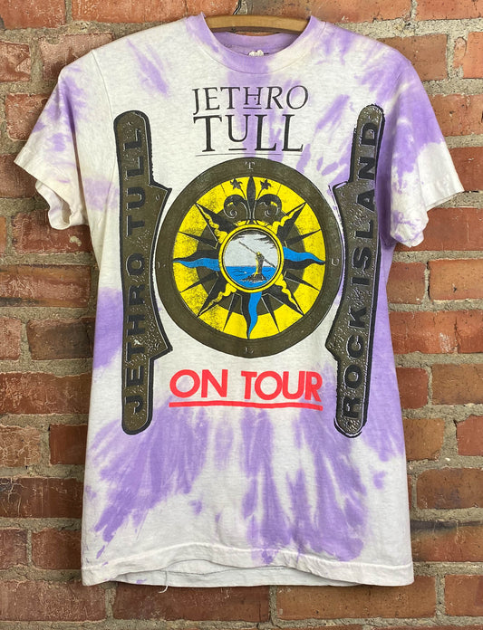 Vintage 1988 Jethro Tull Concert T Shirt 20 Years Tour Purple Tie Dye Unisex Small