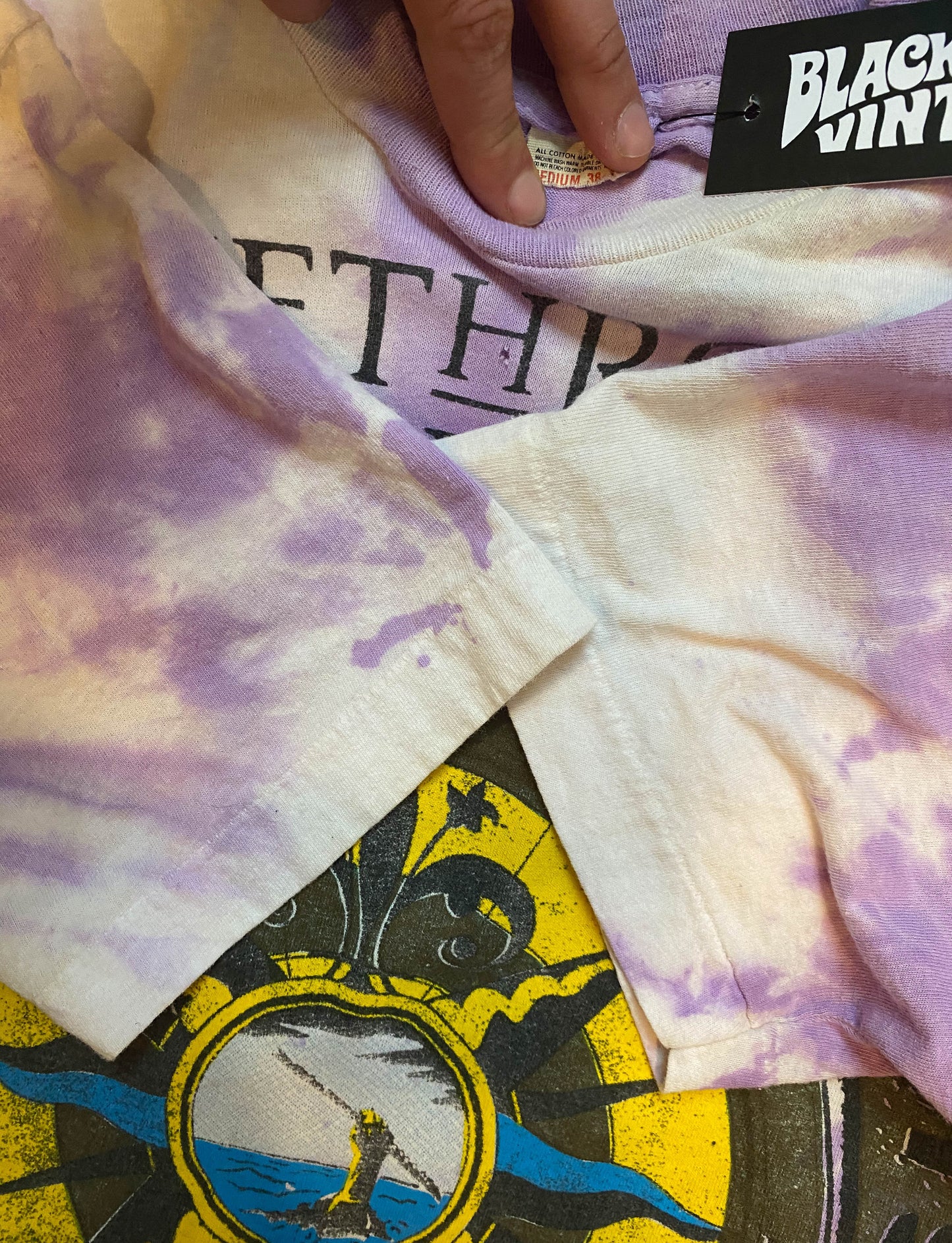 Vintage 1988 Jethro Tull Concert T Shirt 20 Years Tour Purple Tie Dye Unisex Small