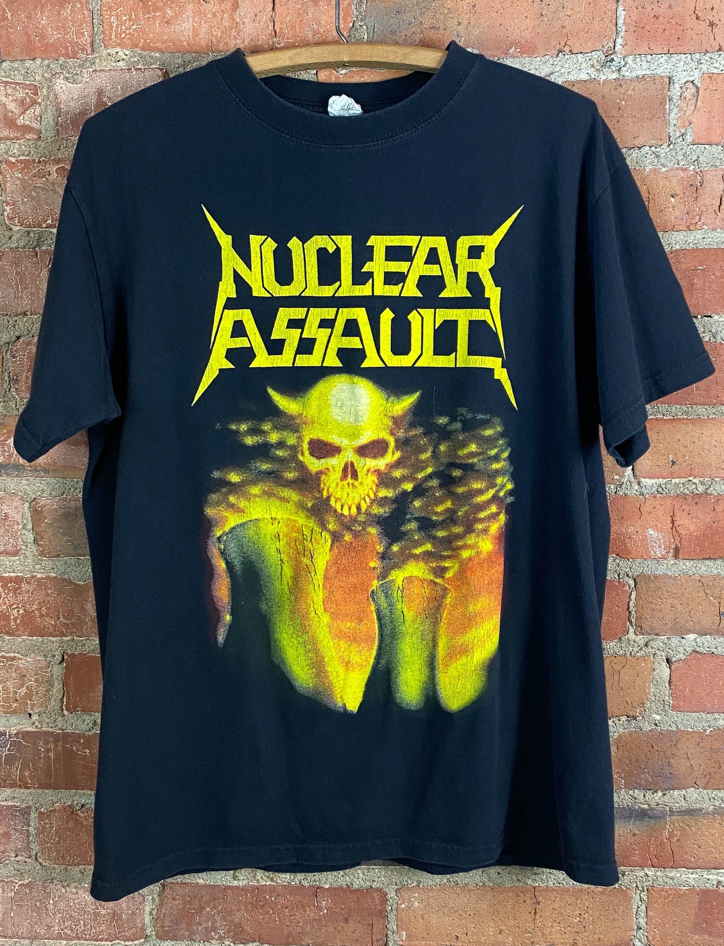 Vintage 1988 Nuclear Assault Concert T Shirt Survive Black Unisex Large