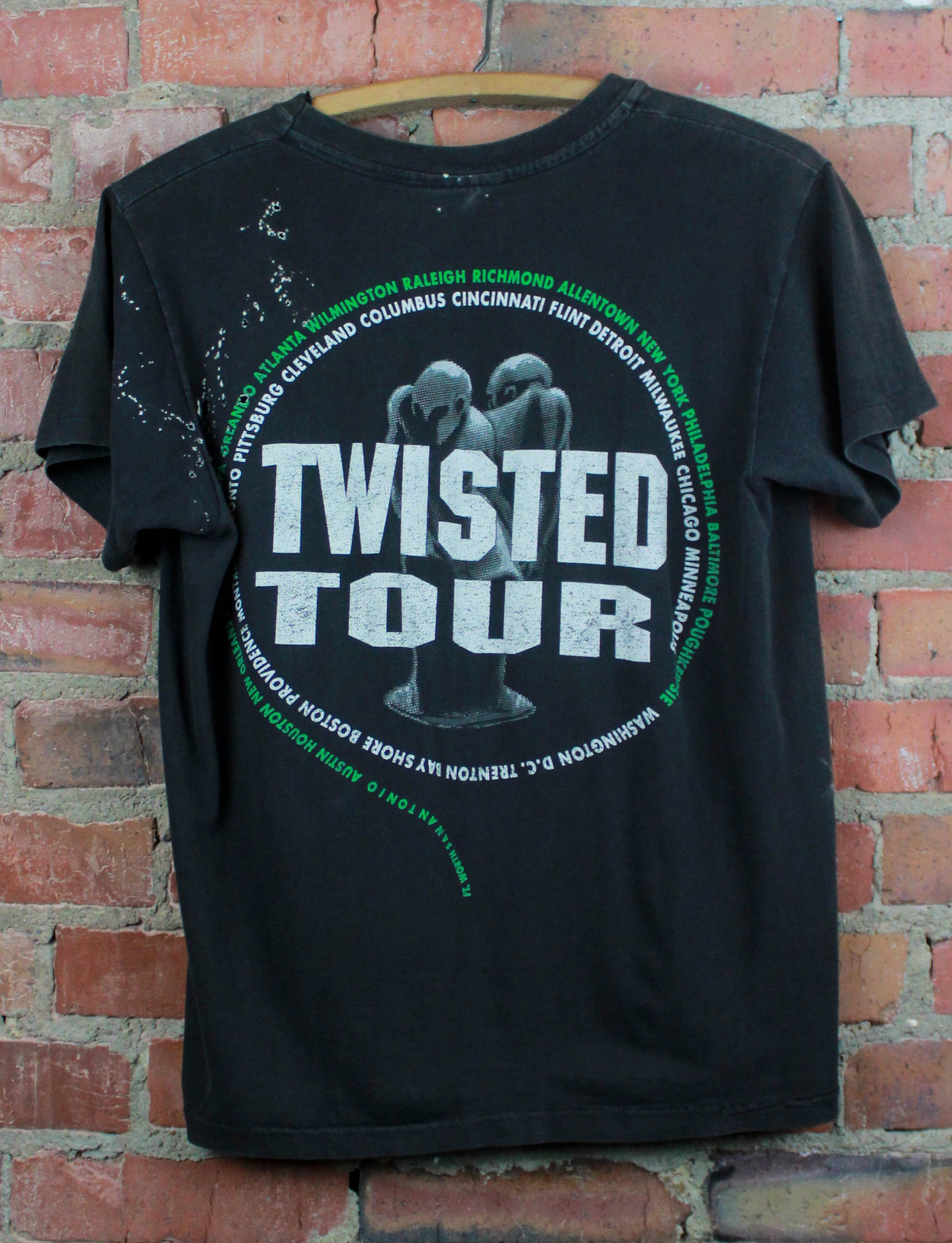 Vintage 1990 Forbidden Concert T Shirt Twisted Tour Black Unisex Small