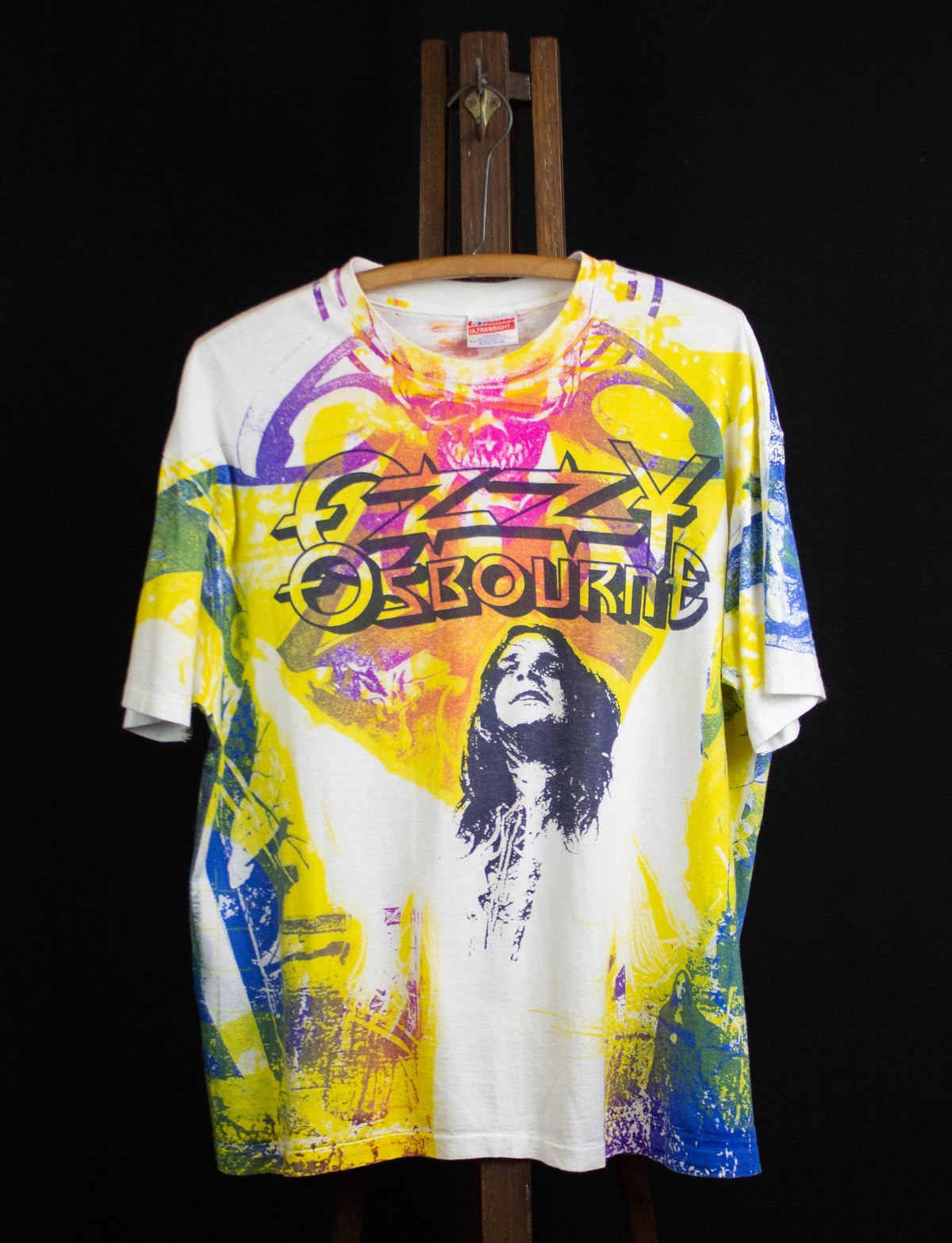 Vintage 1991 Ozzy Osbourne Diary of A Madman All Over Print XL 