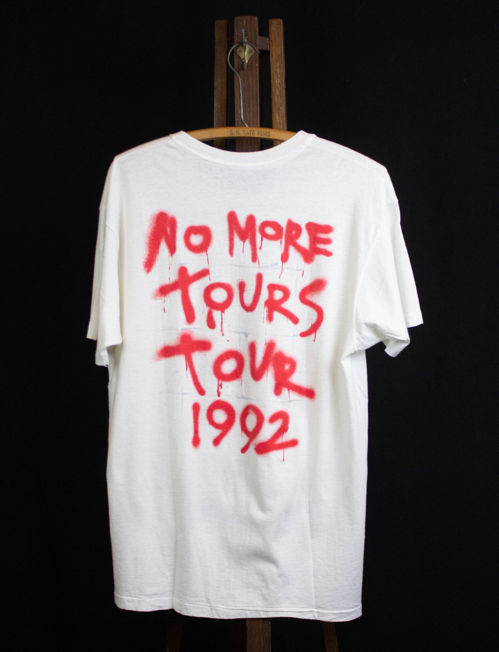 Vintage 1992 Ozzy Osbourne No More Tours "Toilet" Concert T Shirt White Large