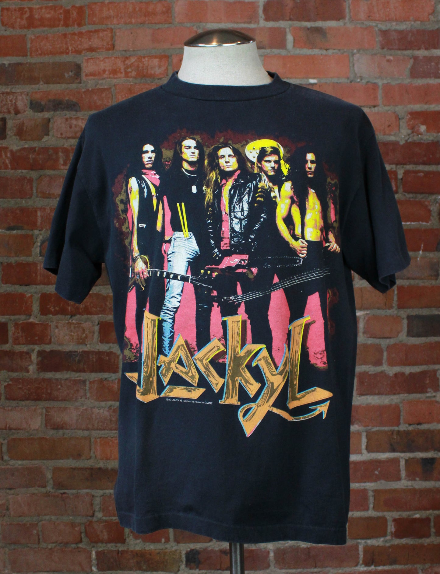 Vintage 1993 Jackyl Concert T Shirt Jackyl Me Off Black Unisex Large/XL