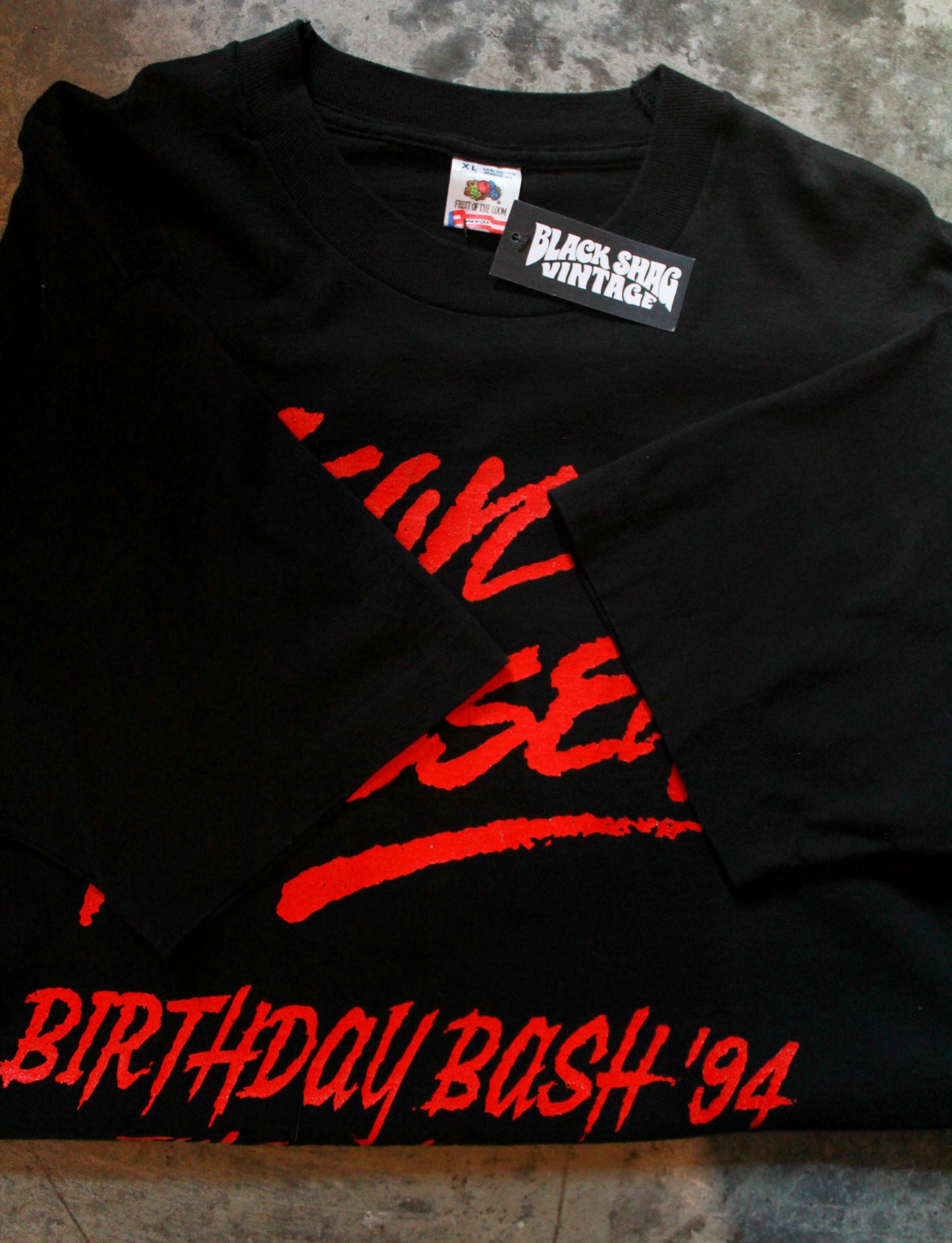 Vintage 1994 Leon Russell Concert T Shirt Birthday Bash Tulsa Oklahoma Black Unisex XL