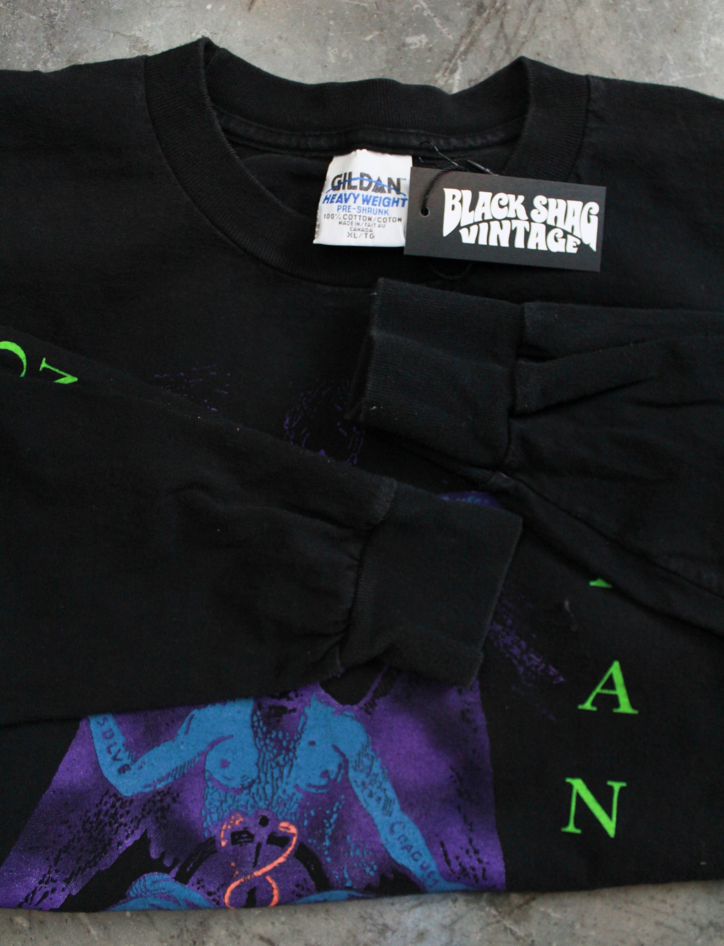 Vintage 1996 Marilyn Manson Concert T Shirt When I'm God, Everyone Dies Long Sleeve Black Unisex XL