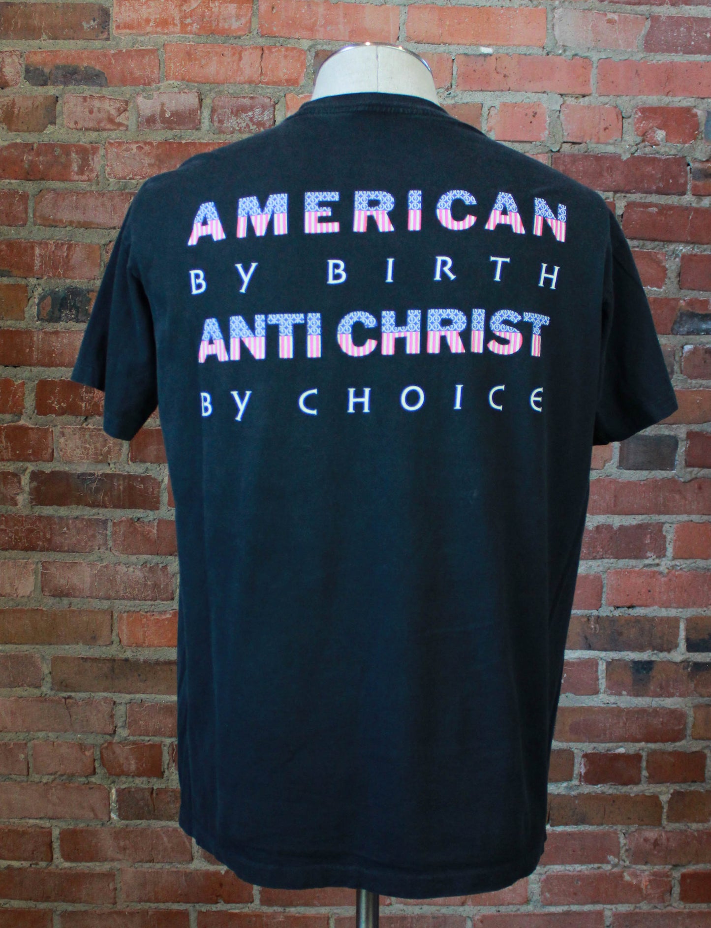 Vintage 1997 Marilyn Manson Concert T Shirt American Antichrist Black Unisex Large/XL