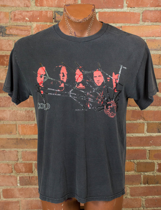 Vintage 2003 Cold Year of the Spider Black Concert T Shirt Unisex Large