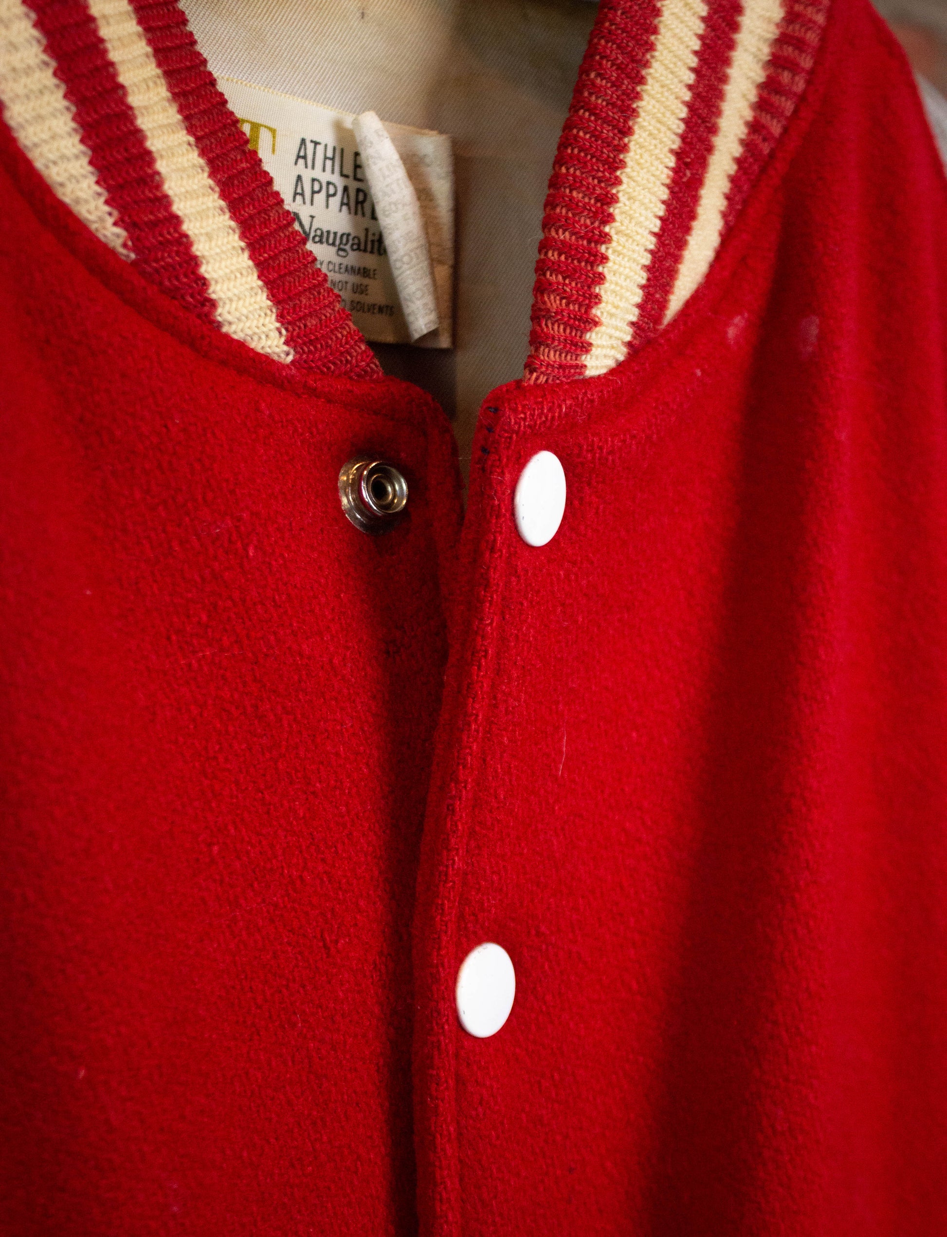 Vintage 60s Red Devils Naugalite Varsity Bomber Jacket Size 44 (XL)