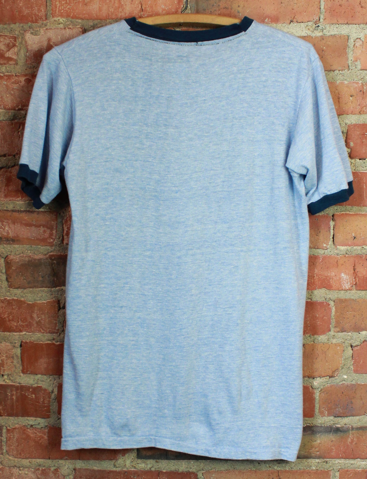 Vintage 70's Bermuda Graphic T Shirt Souvenir Ringer Blue Unisex Small/Medium