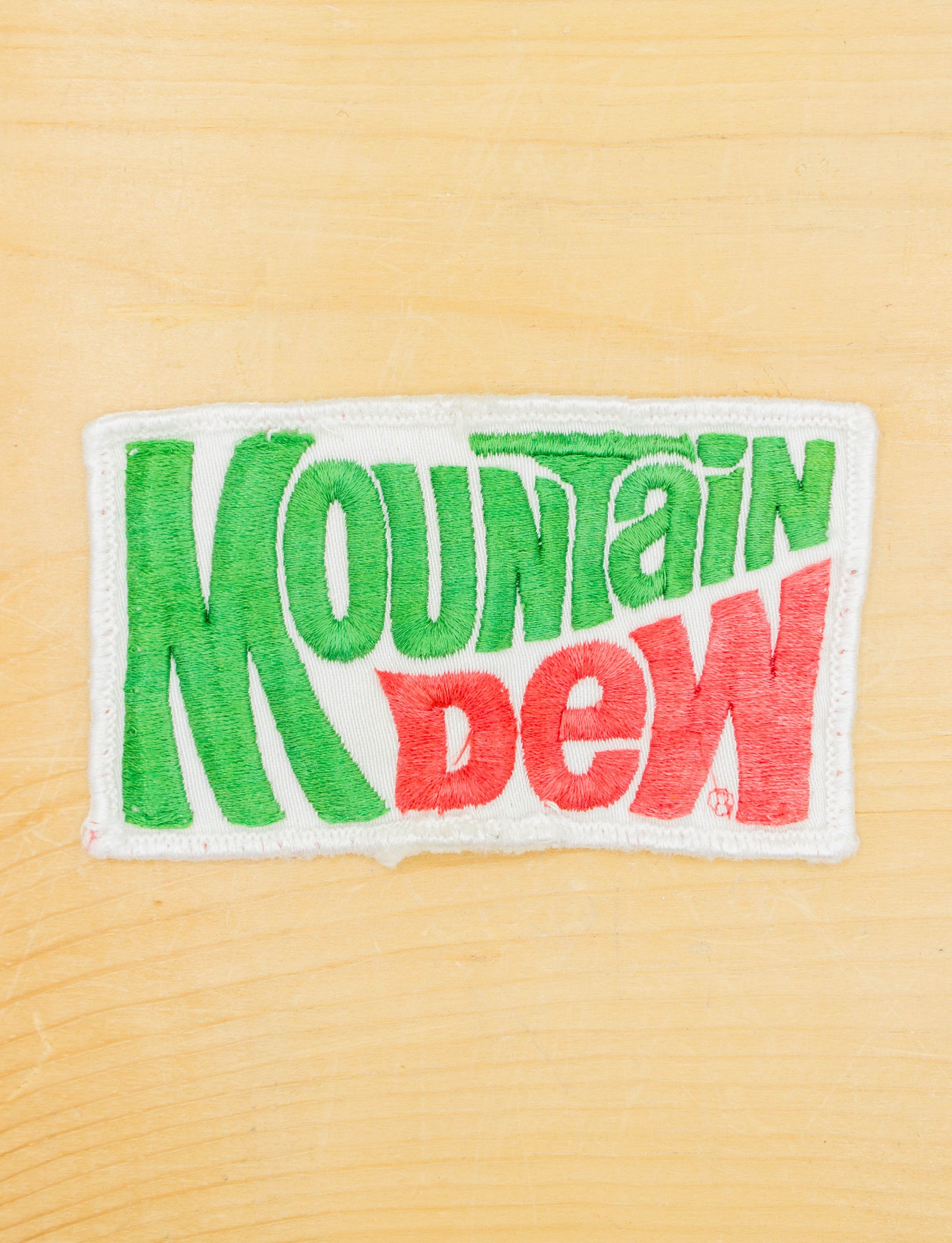 Vintage 70s Mountain Dew Logo Patch