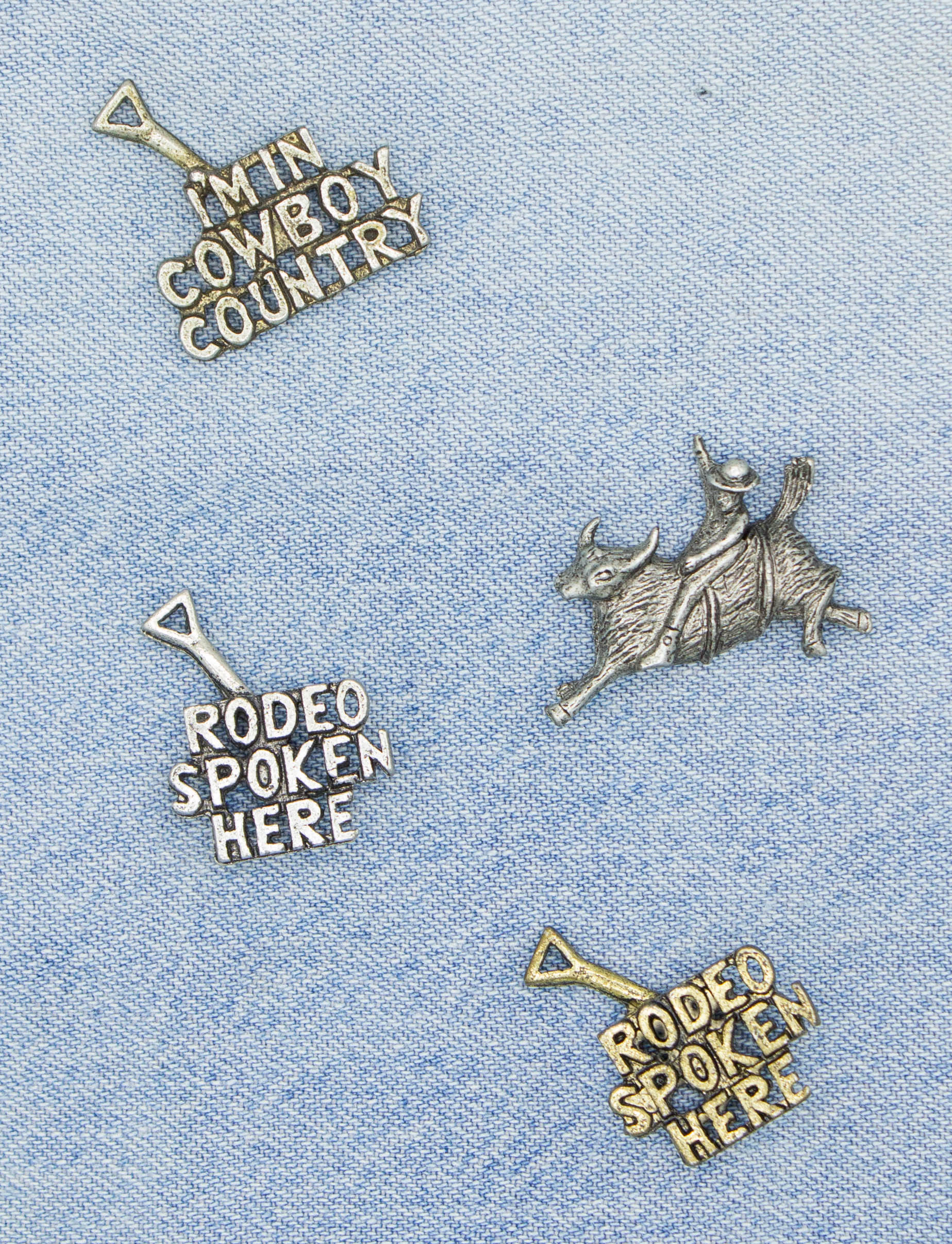 Vintage 70s Rodeo and Cowboy Pins – Black Shag Vintage