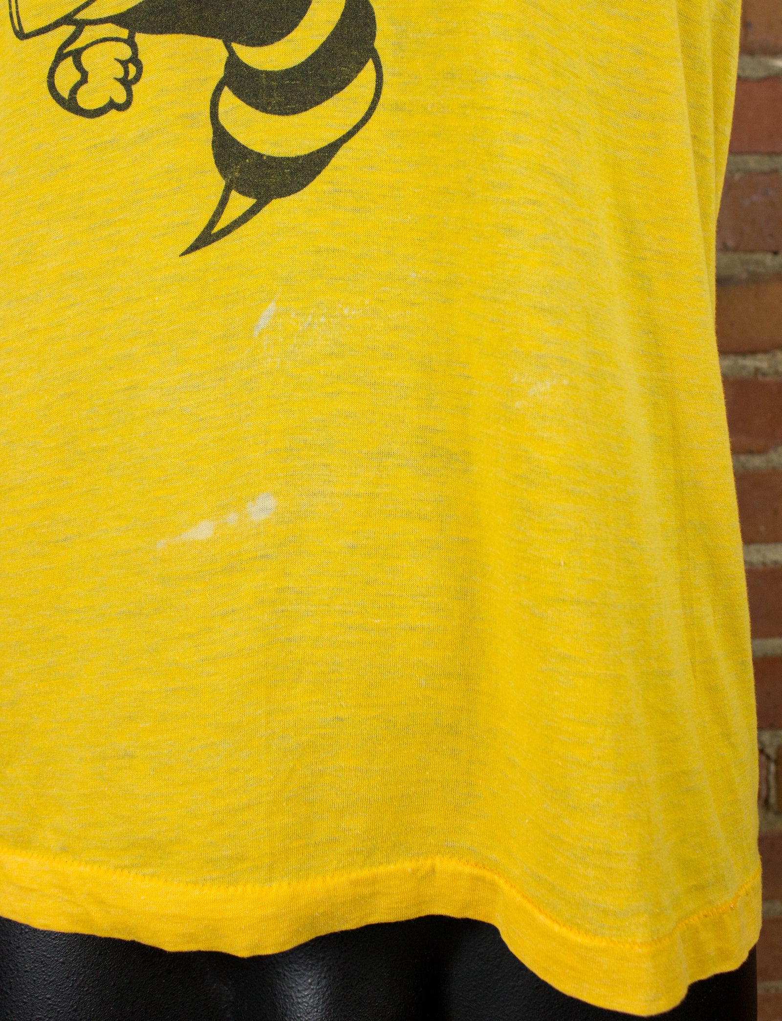 Vintage 80s Georgia Tech Hornets Yellow Graphic T Shirt Unisex Medium –  Black Shag Vintage