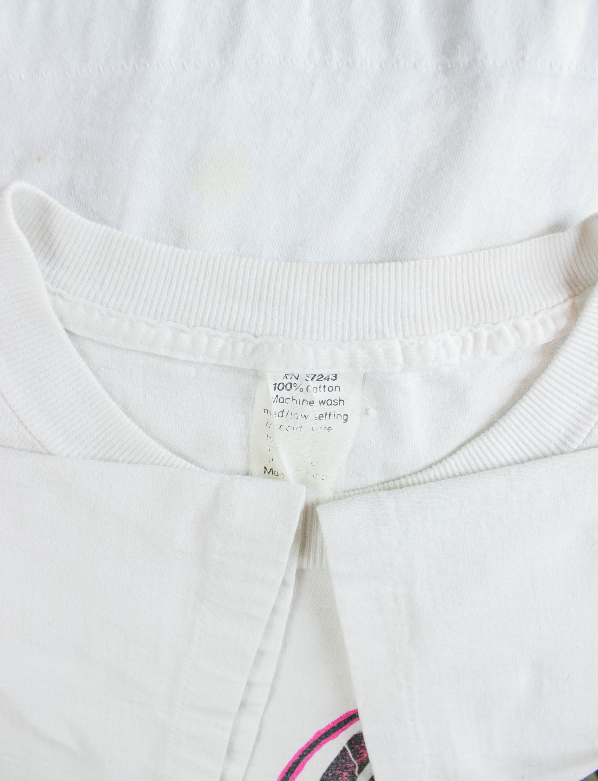 Vintage 90s Beverly Hills 90210 TV Series Big Print White Graphic T Shirt Unisex XL