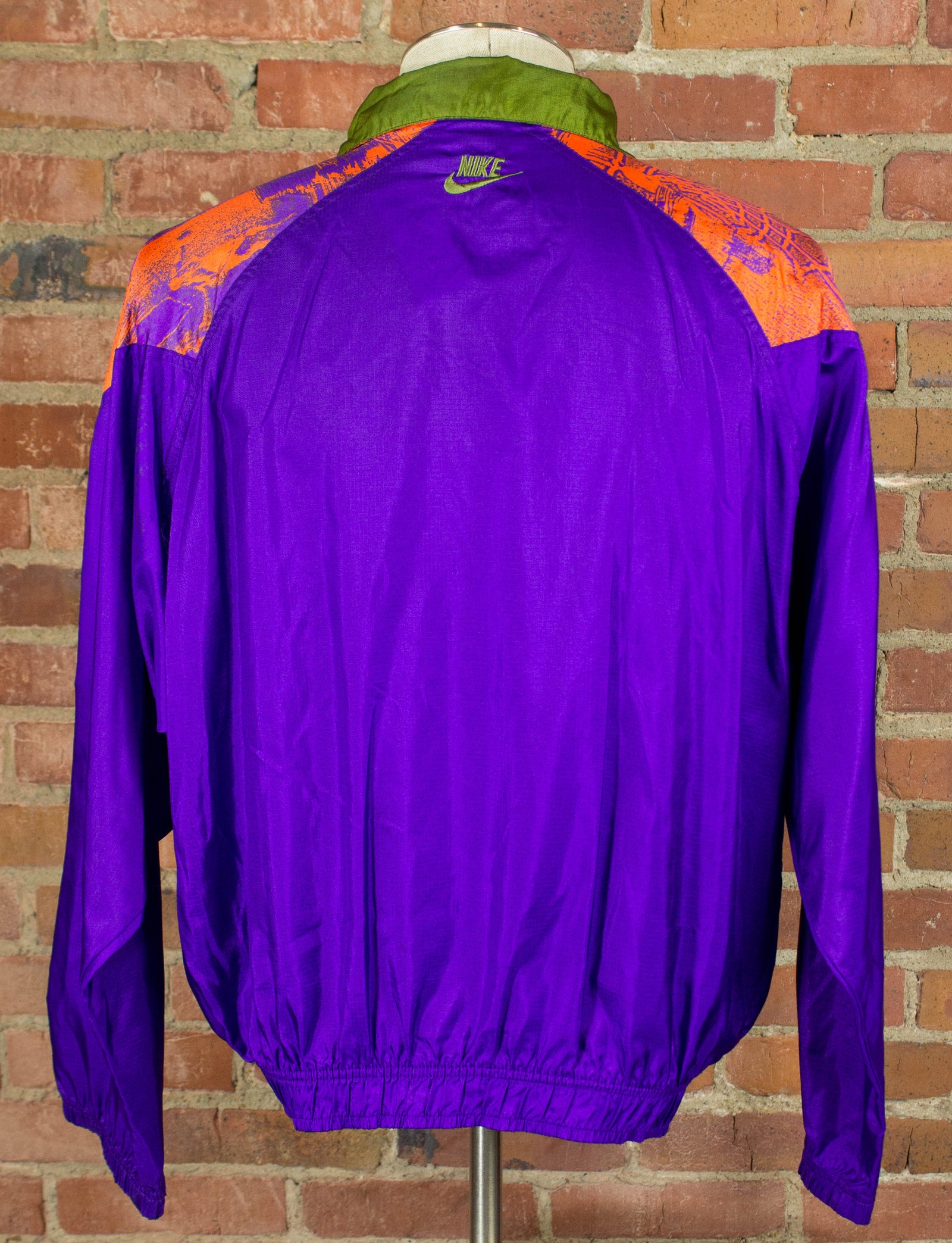 Tegenstander Bewusteloos Zeg opzij Vintage 90s Nike Flight Purple, Green and Orange Windbreaker Jacket Un –  Black Shag Vintage