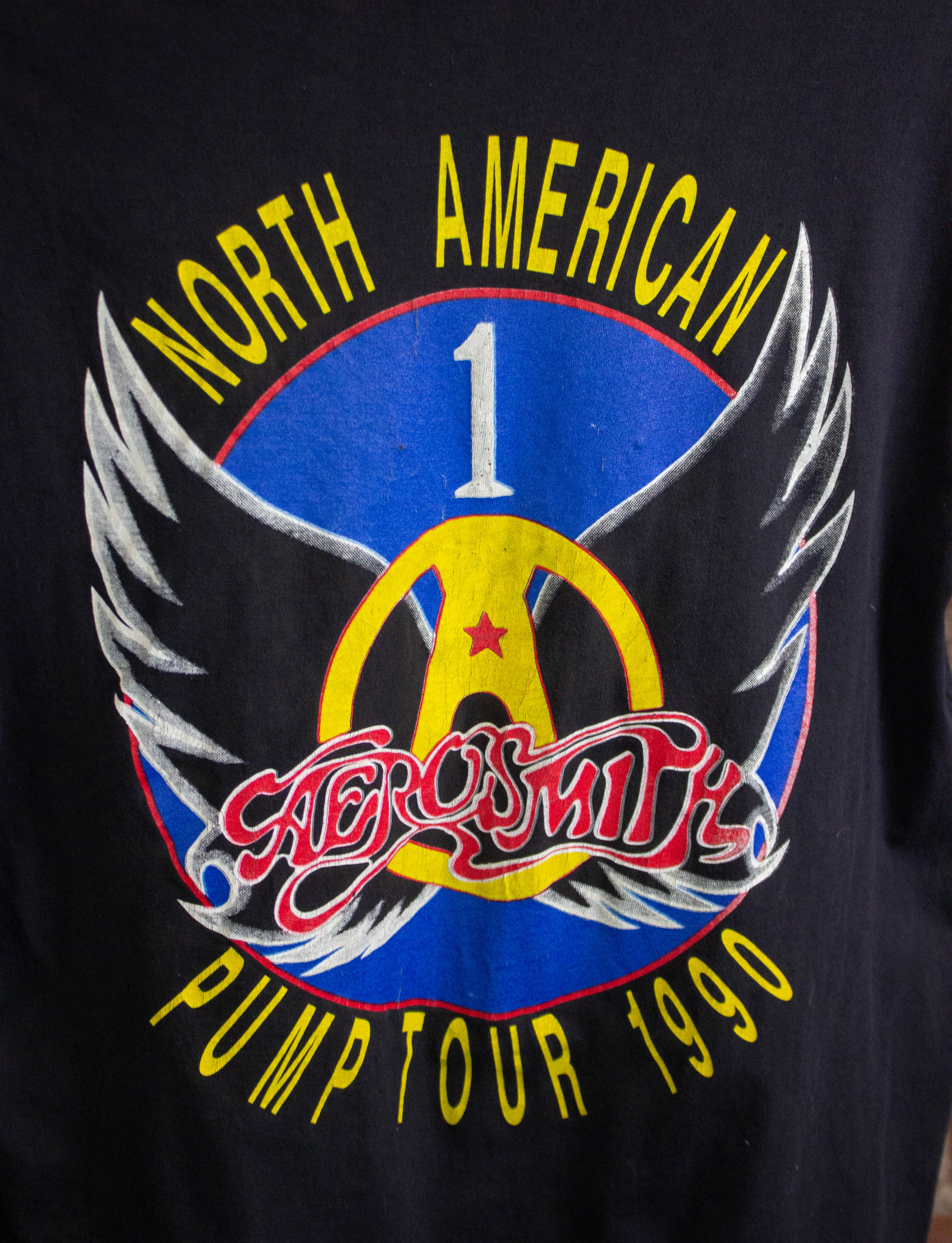 Vintage Aerosmith 1989 Pump North American Tour Concert T Shirt