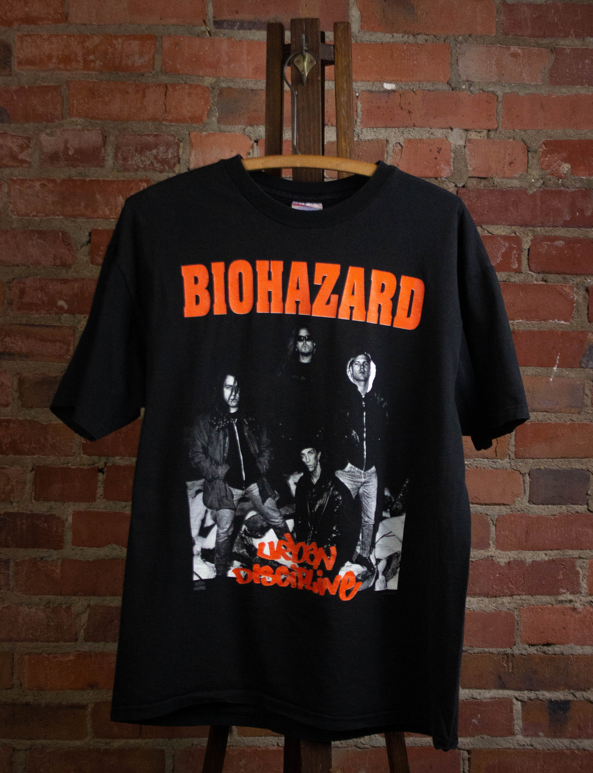 Vintage Biohazard Urban Discipline Concert T Shirt 1992 Black XL 