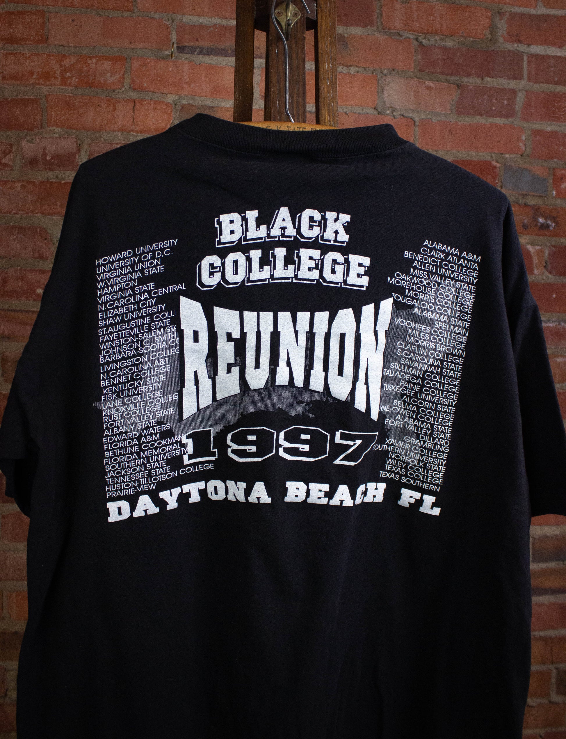 Vintage Black College Reunion Daytona Beach, Florida Graphic T Shirt 1997 Black XL